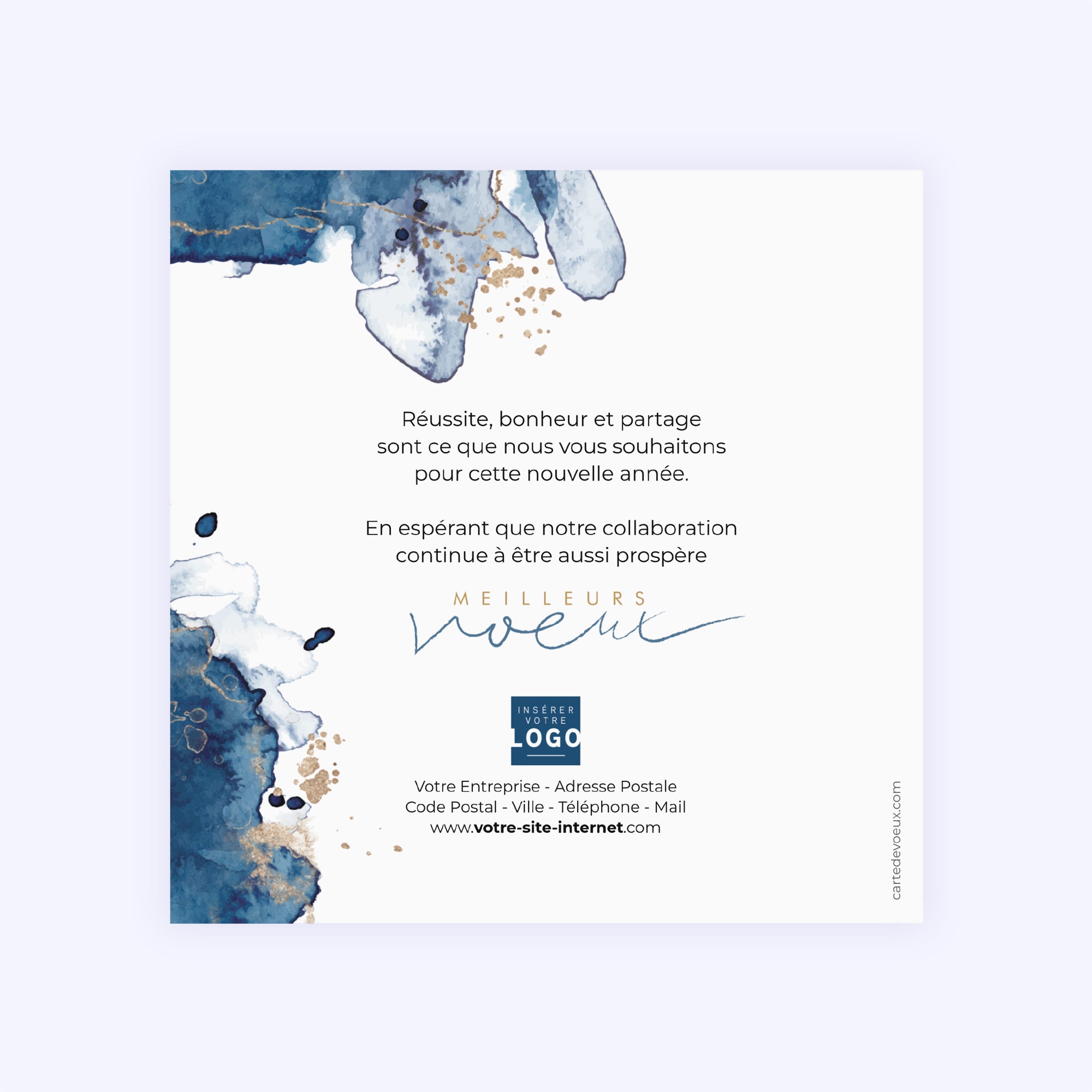 Poussière d'étoile | Vœux professionnels • Carte de voeux • Carré photo N° 2