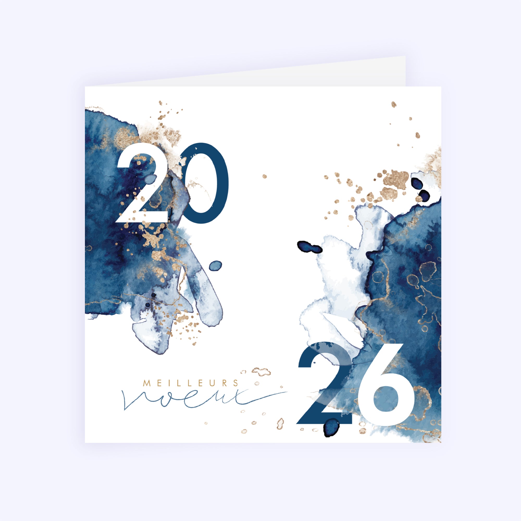 Poussière d'étoile | Vœux professionnels • Carte de voeux • Carré double photo N° 1