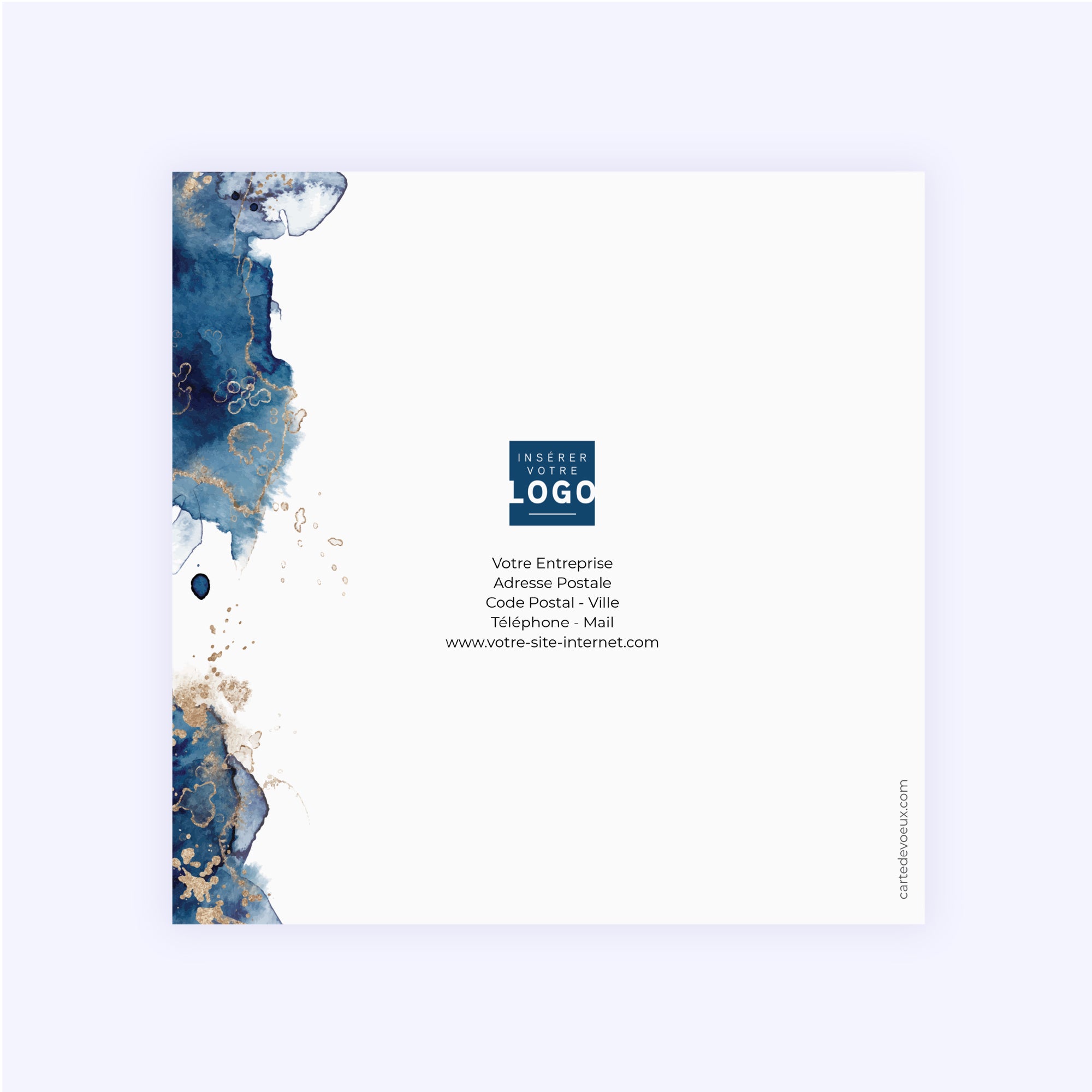 Poussière d'étoile | Vœux professionnels • Carte de voeux • Carré double photo N° 3