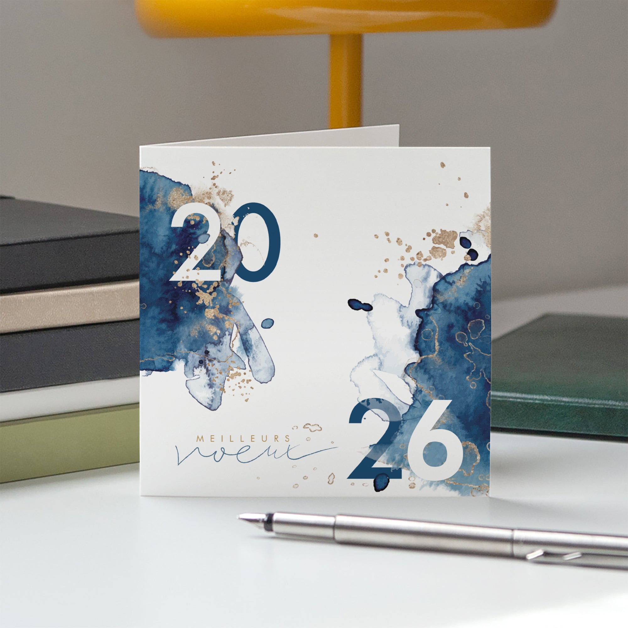 Poussière d'étoile | Vœux professionnels • Carte de voeux • Carré double photo N° 5