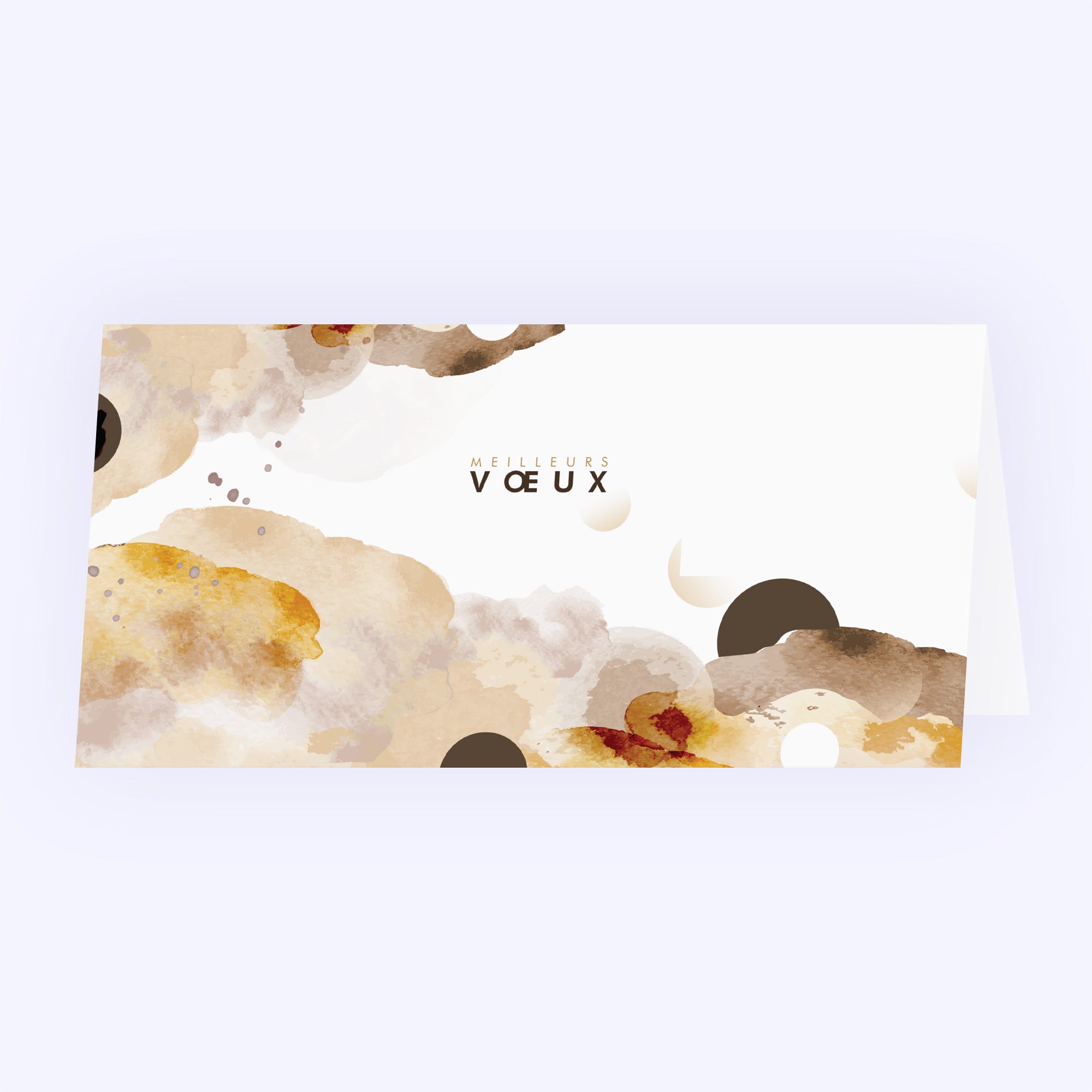 Brume colorée | Vœux professionnels • Carte de voeux • Rectangle double photo N° 1