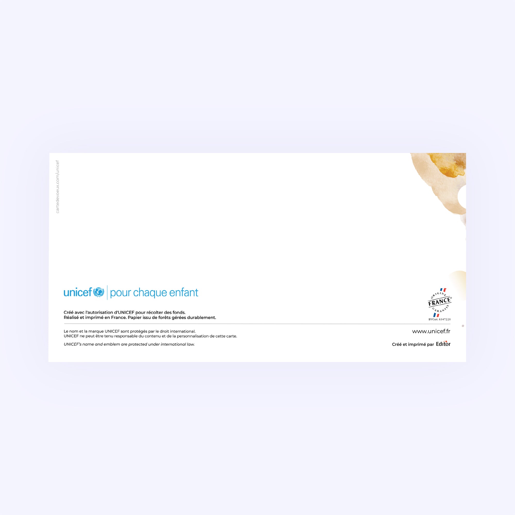 Brume colorée | Vœux professionnels • Carte de voeux • Rectangle double photo N° 3