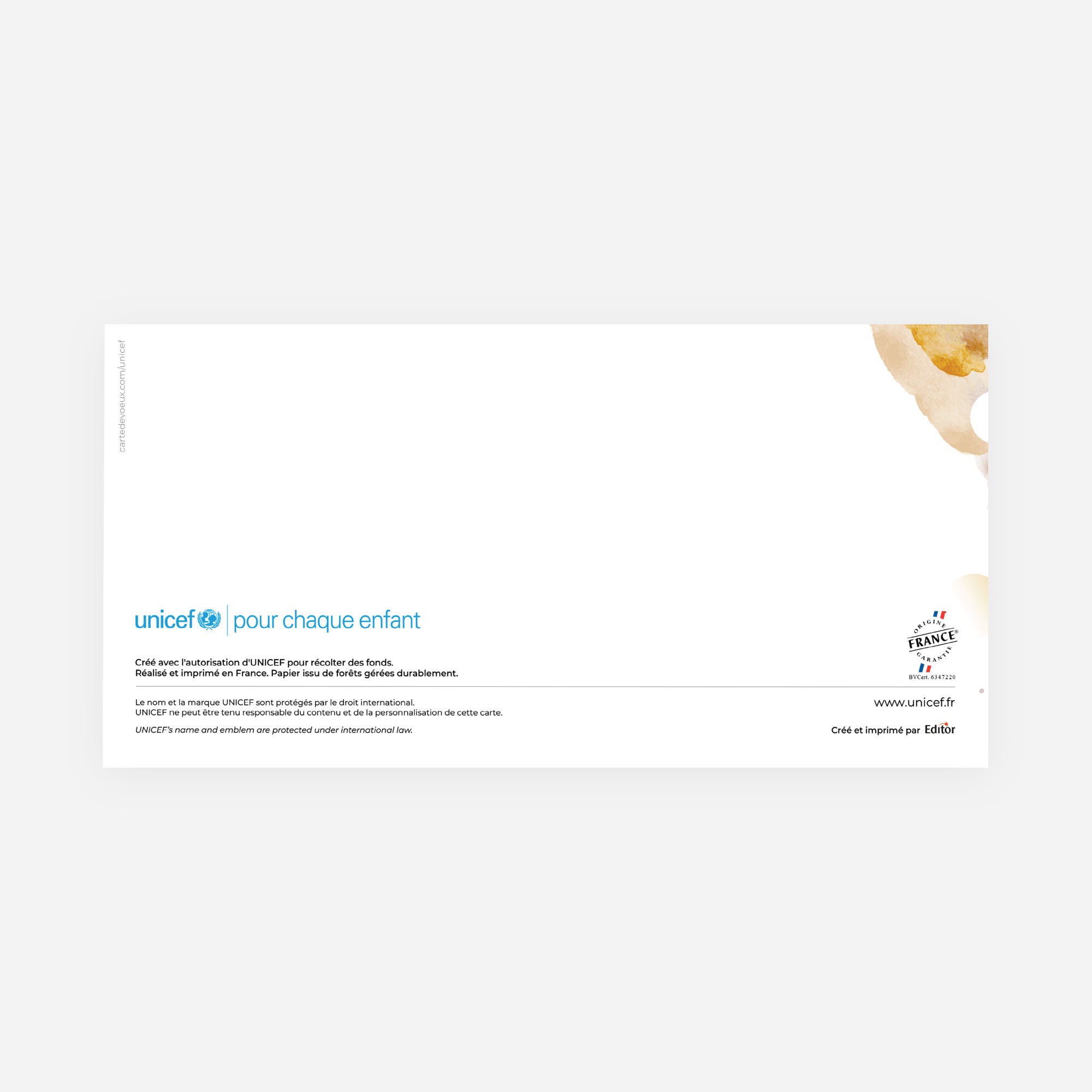 Brume colorée | Vœux professionnels • Carte de voeux • Rectangle double photo N° 3