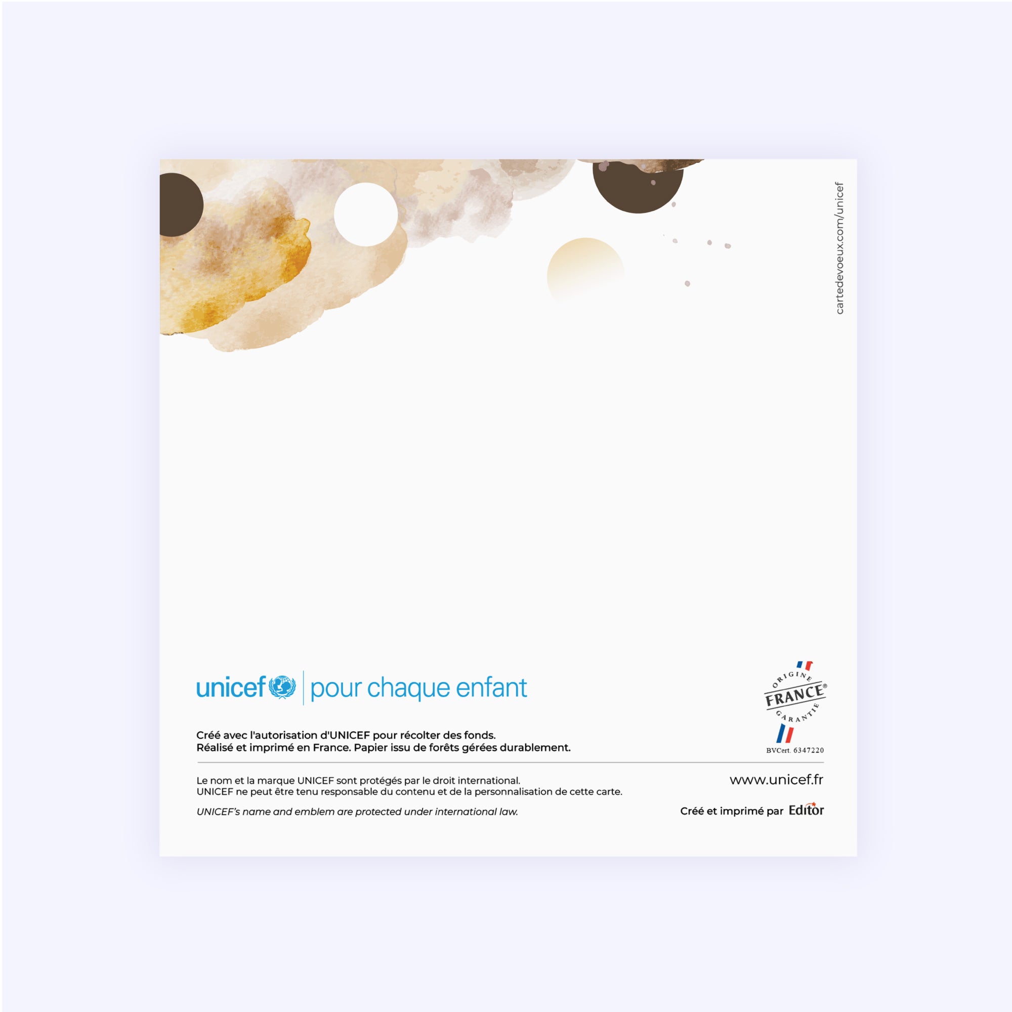 Brume colorée | Vœux professionnels • Carte de voeux • Carré double photo N° 3