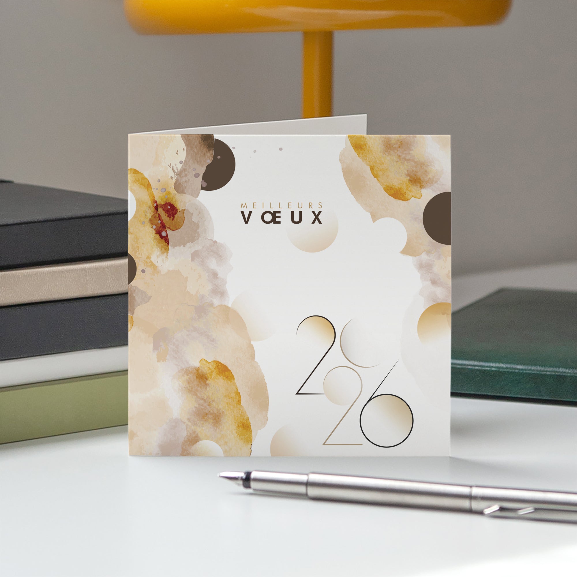 Brume colorée | Vœux professionnels • Carte de voeux • Carré double photo N° 5