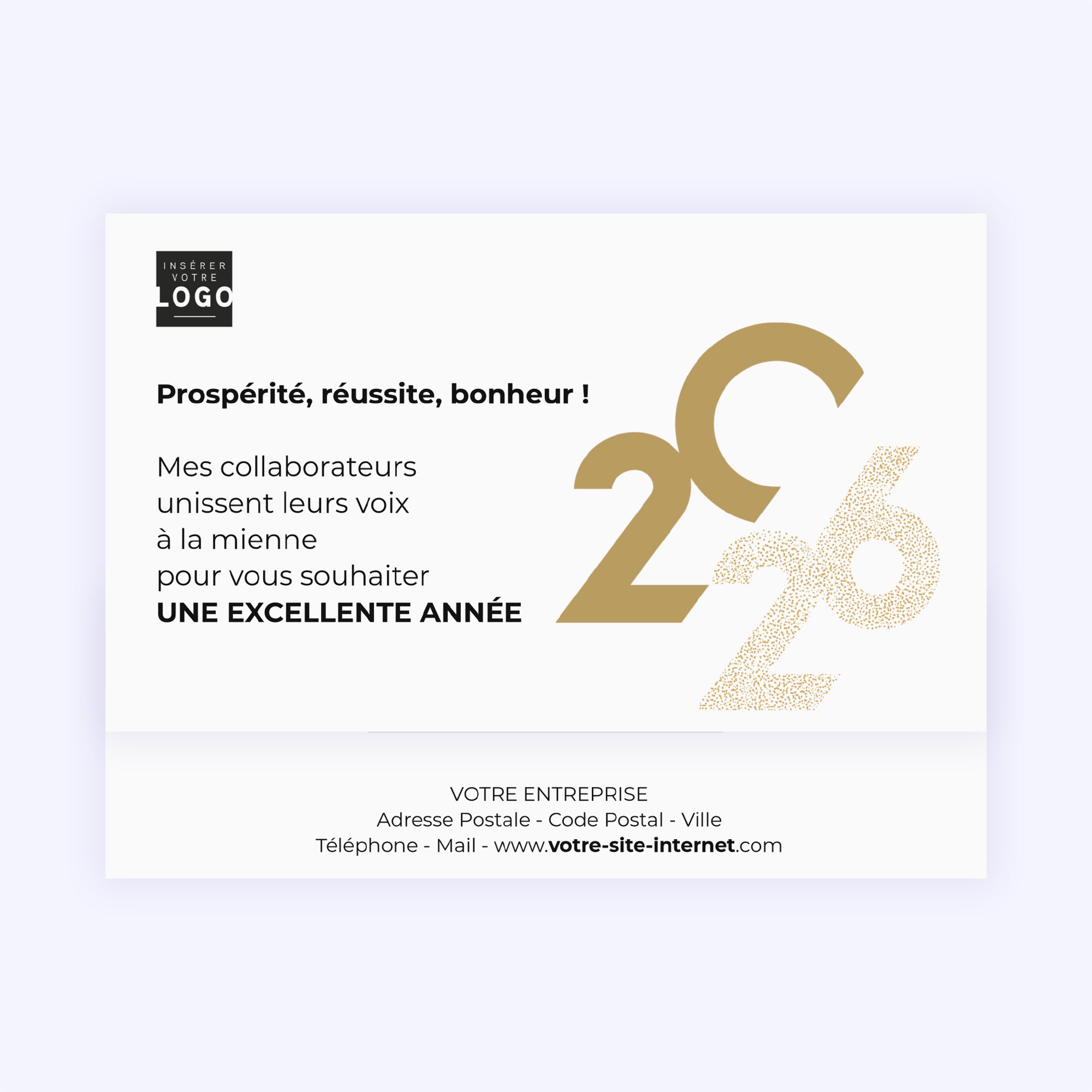 Elégance dorée | Vœux professionnels • Carte chocolats • Maxim's de Paris photo N° 4