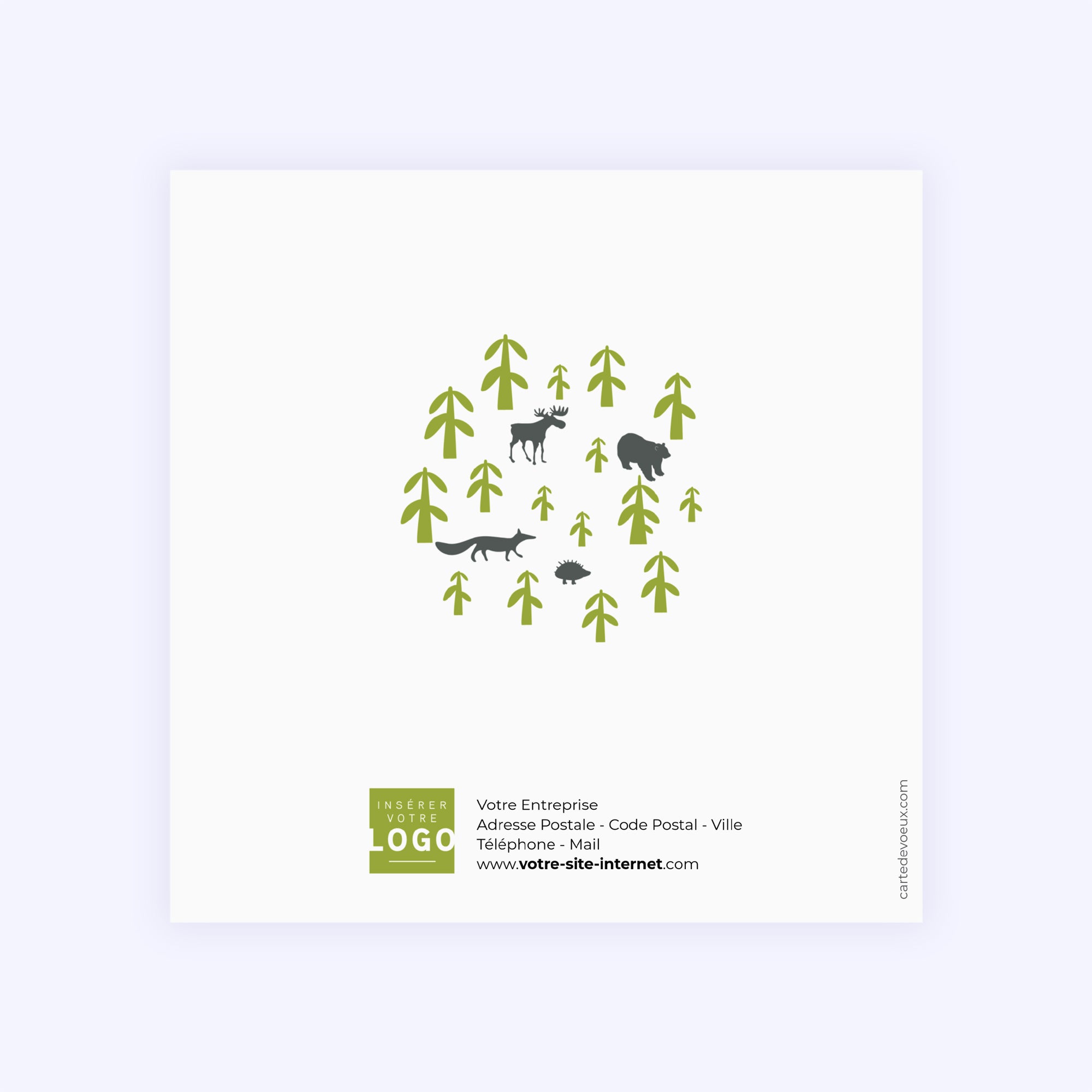 Protect nature | Vœux professionnels • Carte de voeux • Carré double photo N° 3