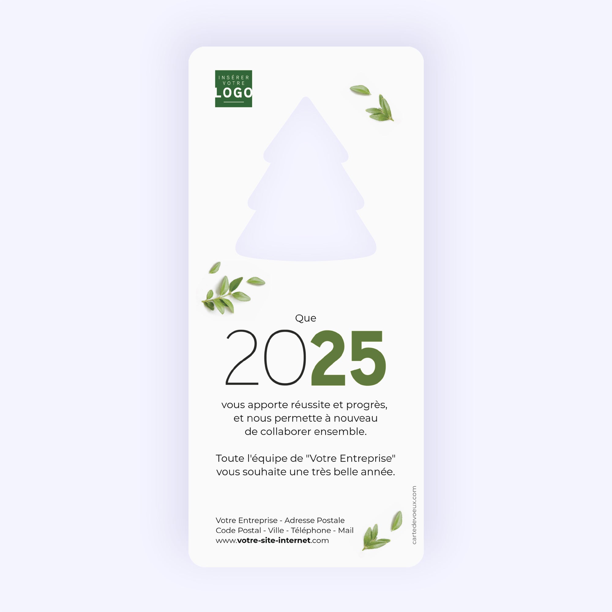 The power of nature | Vœux professionnels • Carte de voeux • Vertical sapin photo N° 2