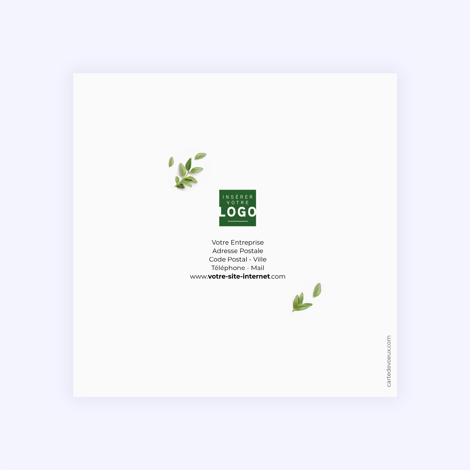 The power of nature | Vœux professionnels • Carte de voeux • Carré double photo N° 3