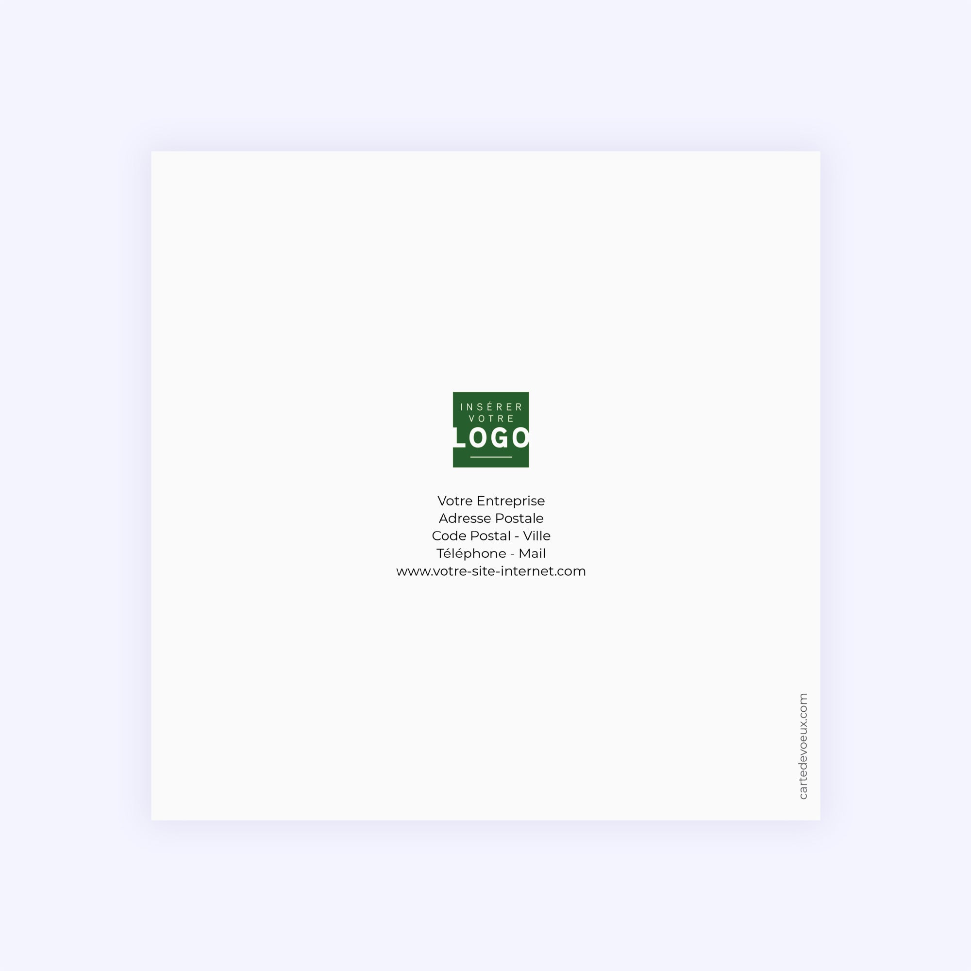 Puzzle | Vœux professionnels • Carte de voeux • Carré double photo N° 3