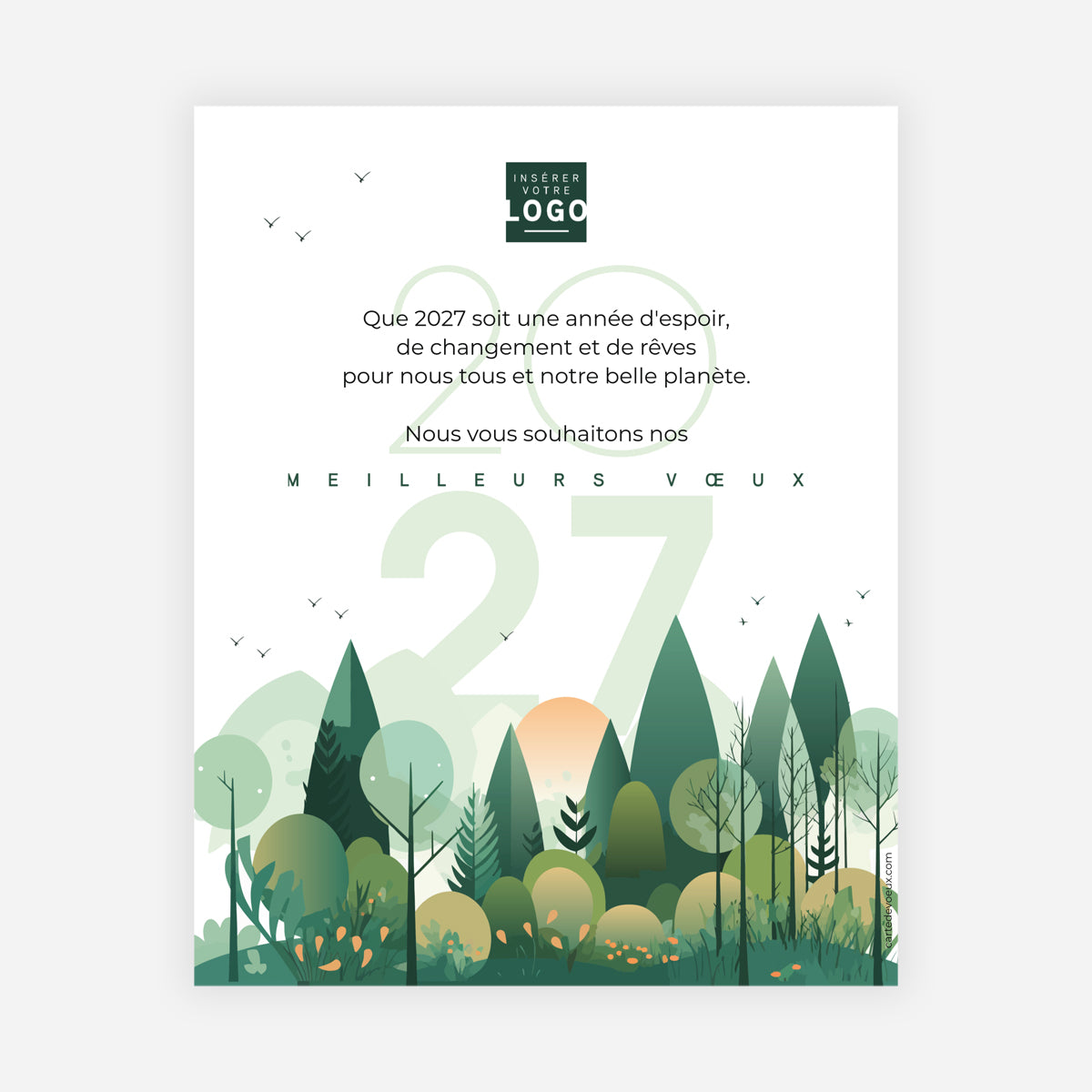 Forest graphik | Vœux professionnels • Carte virtuelle • eCard Image photo N° 1