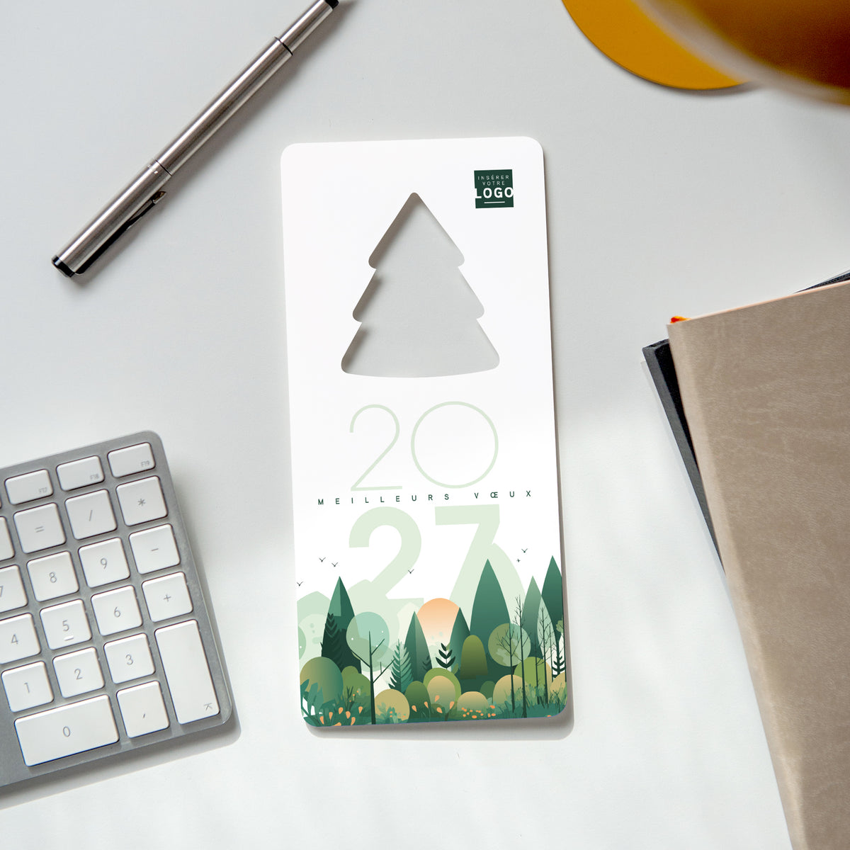 Forest graphik | Vœux professionnels • Carte de voeux • Sapin découpé photo N° 4