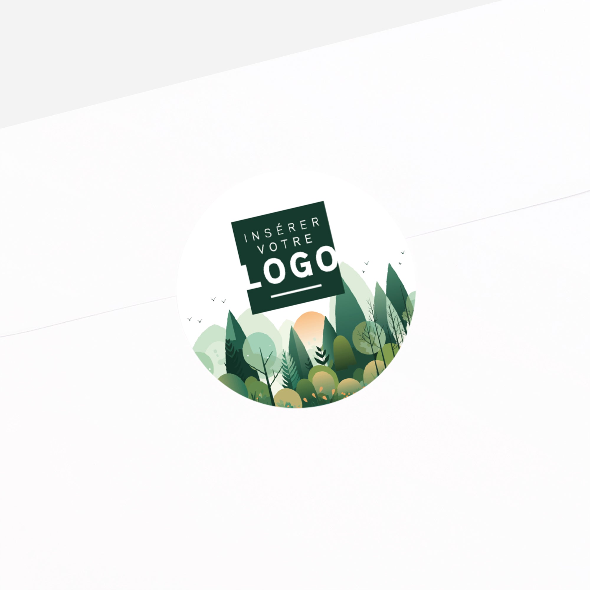 Forest graphik | Vœux professionnels • Sticker • Rond photo N° 2