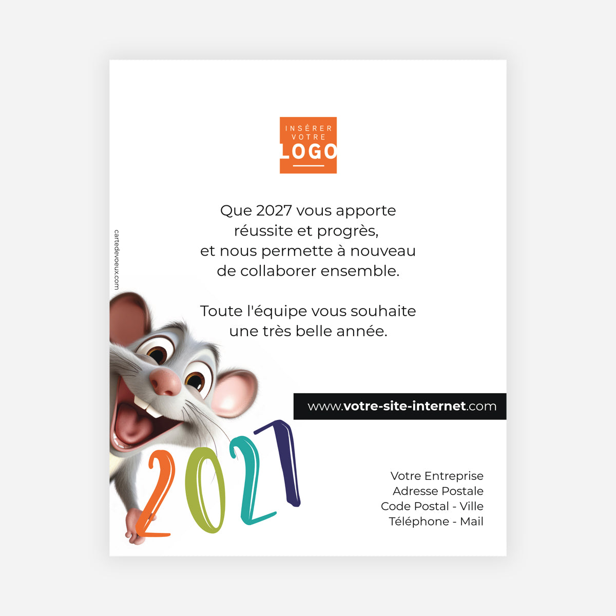 Souris | Vœux professionnels • Carte virtuelle • eCard Image photo N° 1