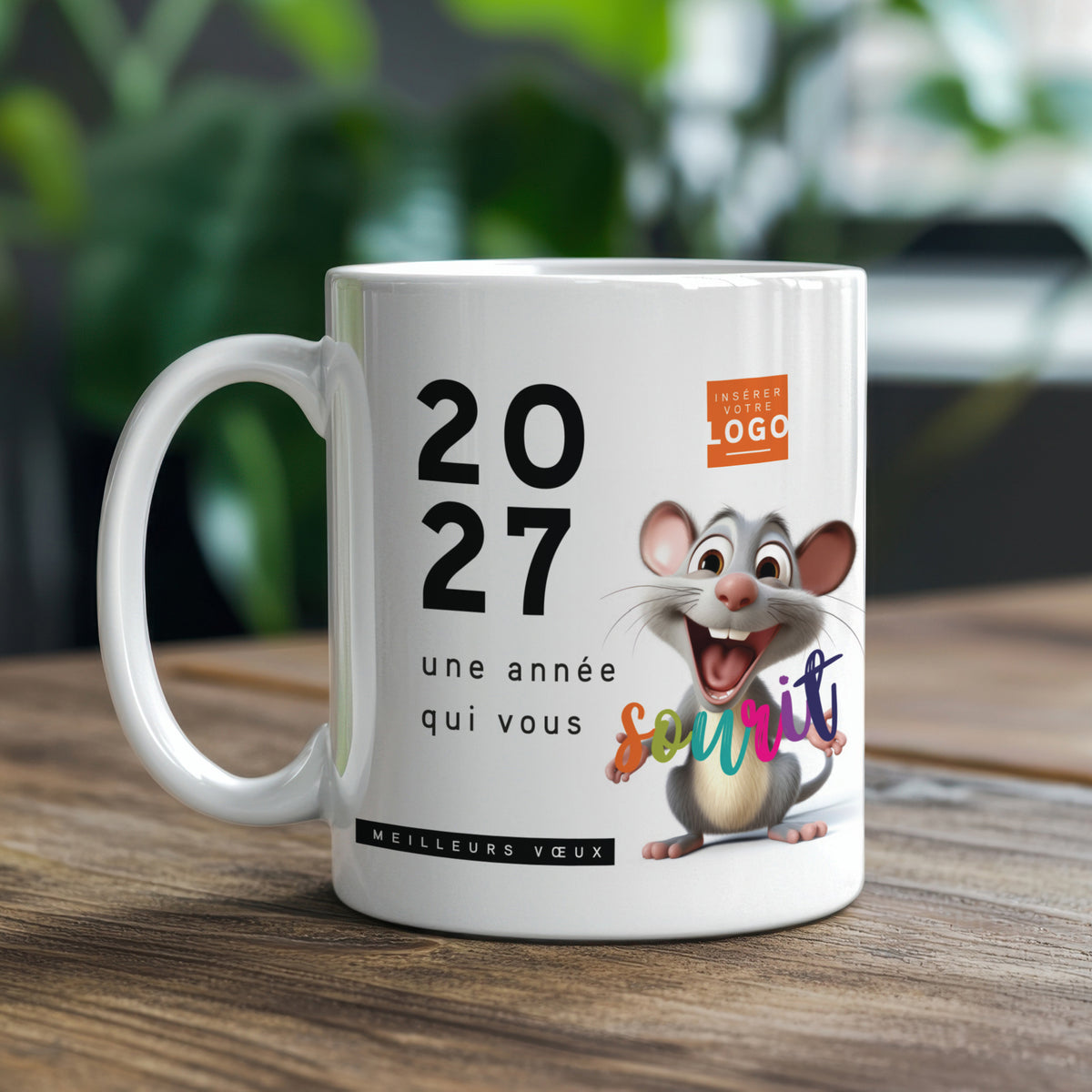 Souris | Cadeau entreprise • Mug • Ø 8 x 9,5 cm photo N° 1