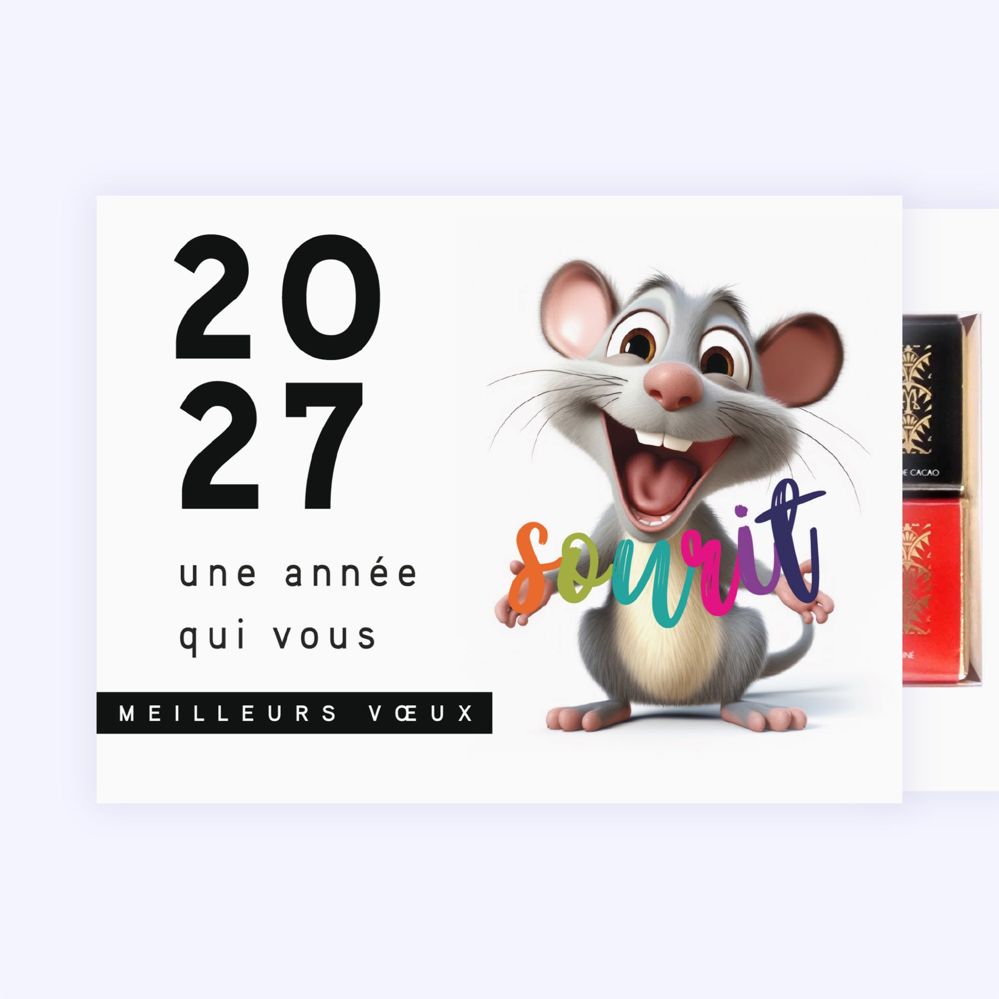 Souris | Vœux professionnels • Boite chocolat personnalisée • Maxim's de Paris photo N° 2