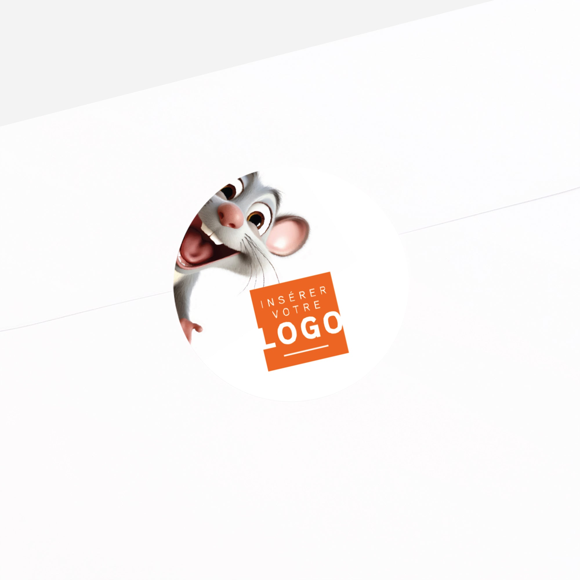Souris | Vœux professionnels • Sticker • Rond photo N° 2