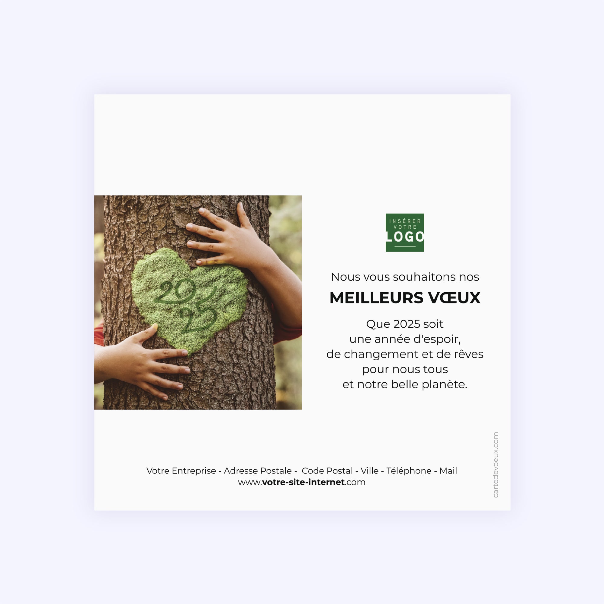 Love nature | Vœux professionnels • Carte de voeux • Carré photo N° 2