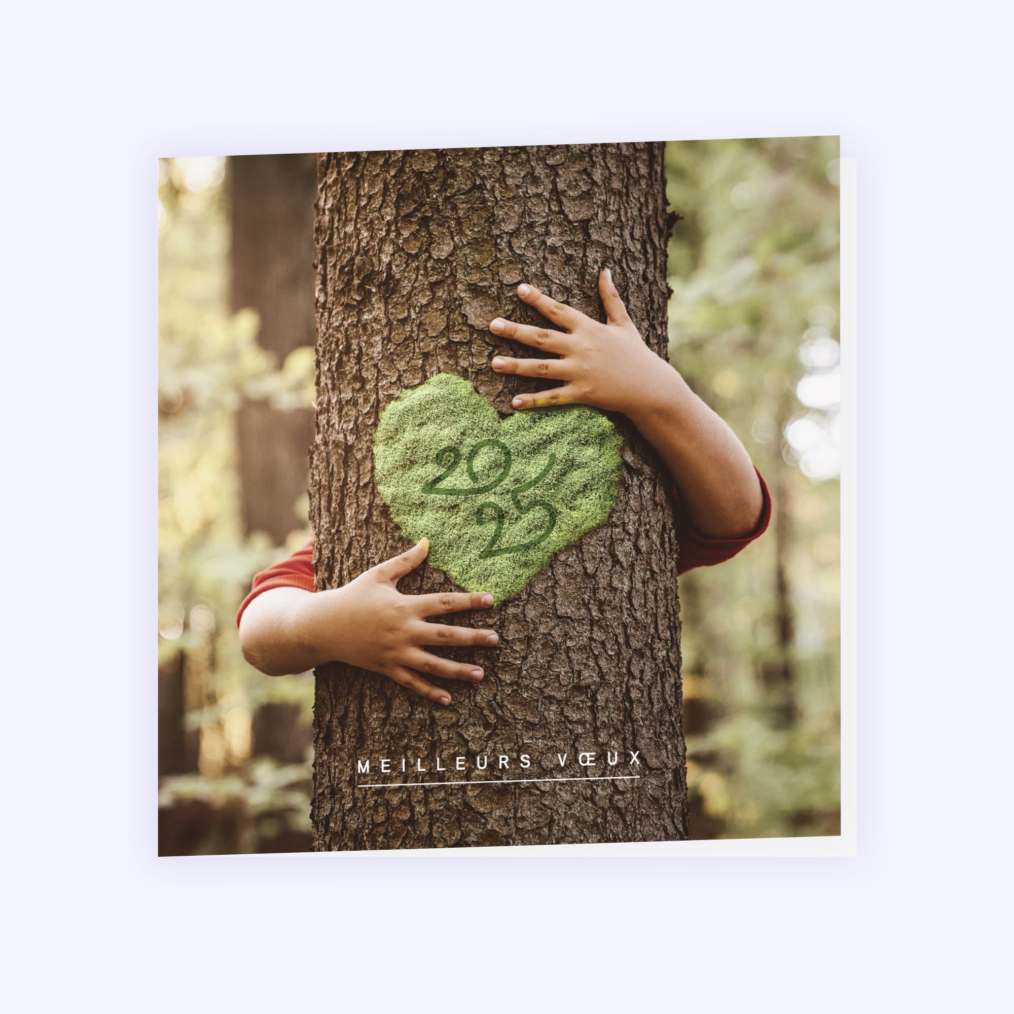 Love nature | Vœux professionnels • Carte de voeux • Carré double photo N° 1