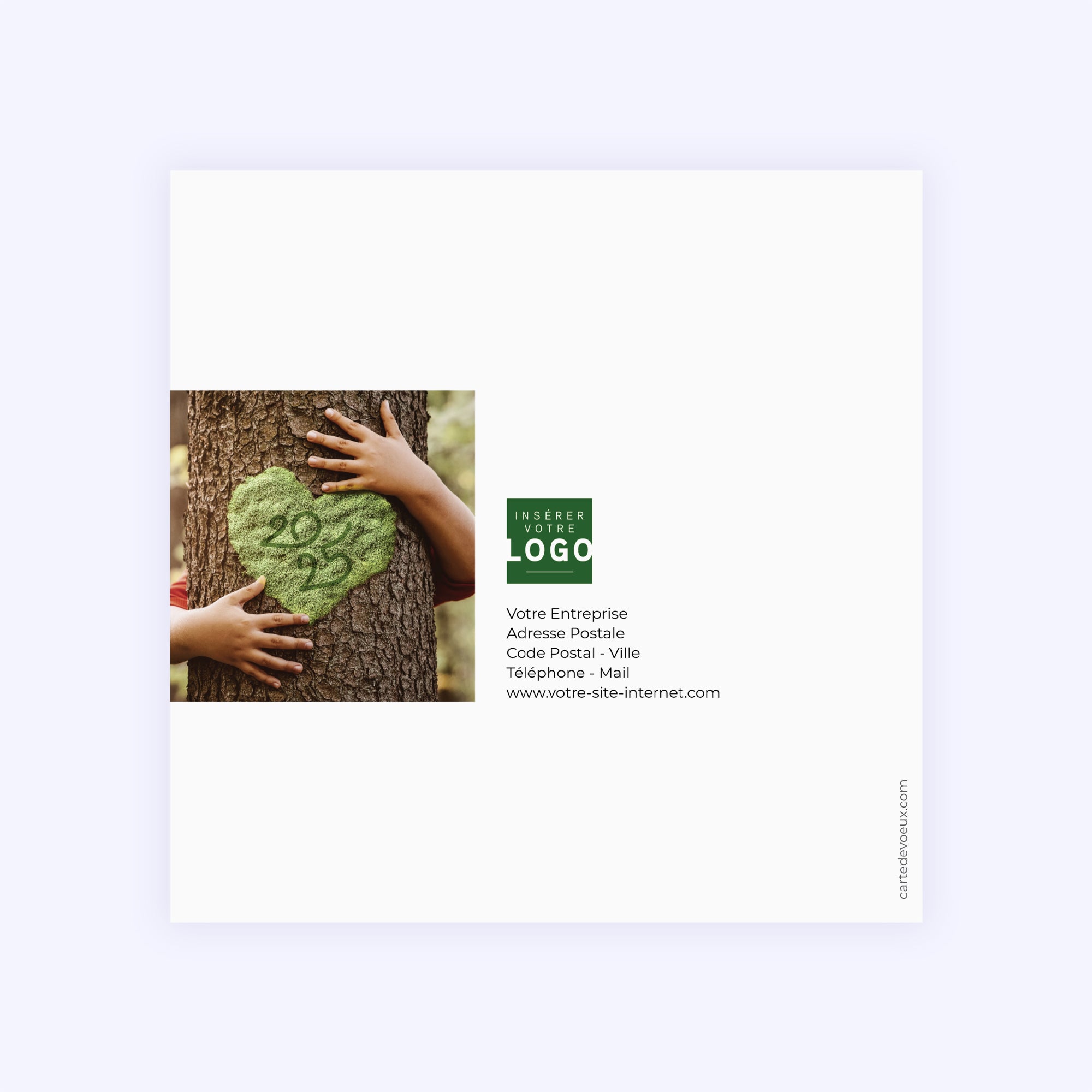 Love nature | Vœux professionnels • Carte de voeux • Carré double photo N° 3