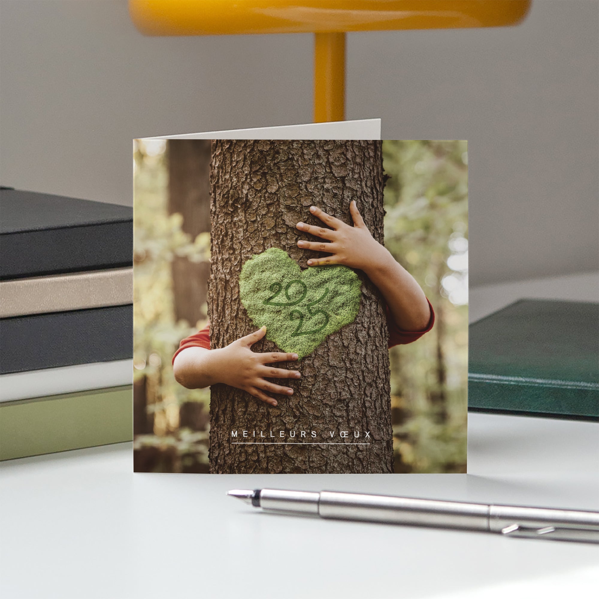 Love nature | Vœux professionnels • Carte de voeux • Carré double photo N° 5