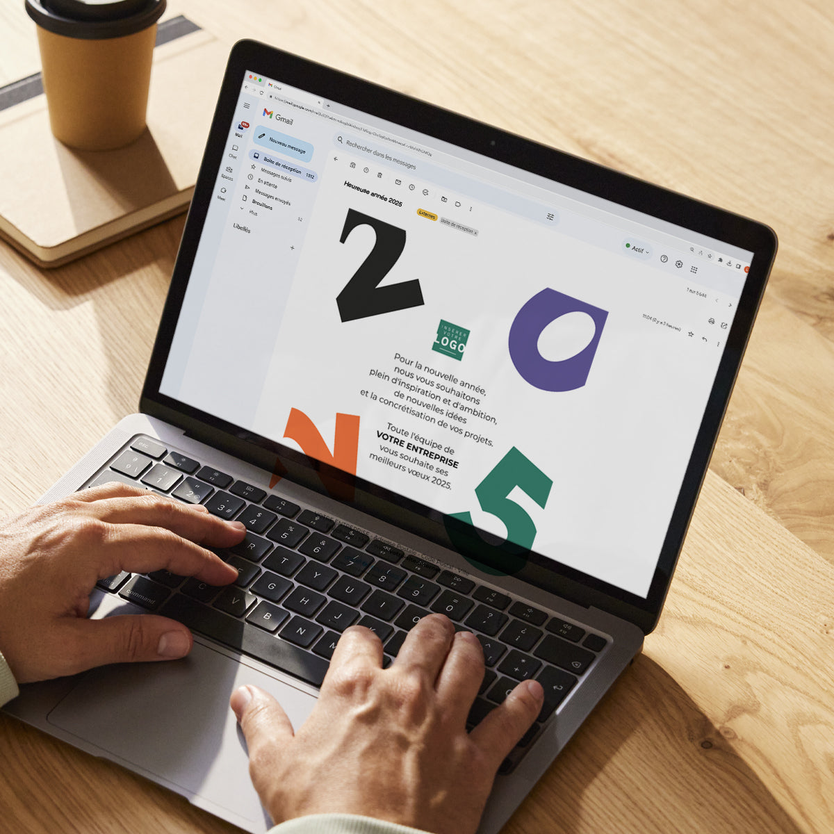 Année graphique | Vœux professionnels • Carte virtuelle • eCard Image photo N° 3