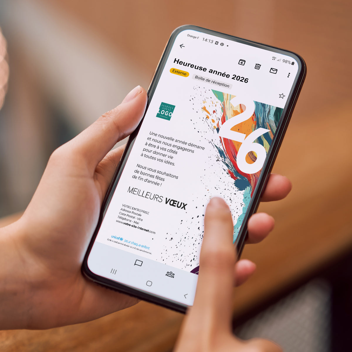 Eclats de couleurs | Vœux professionnels • Carte virtuelle • eCard Image photo N° 2