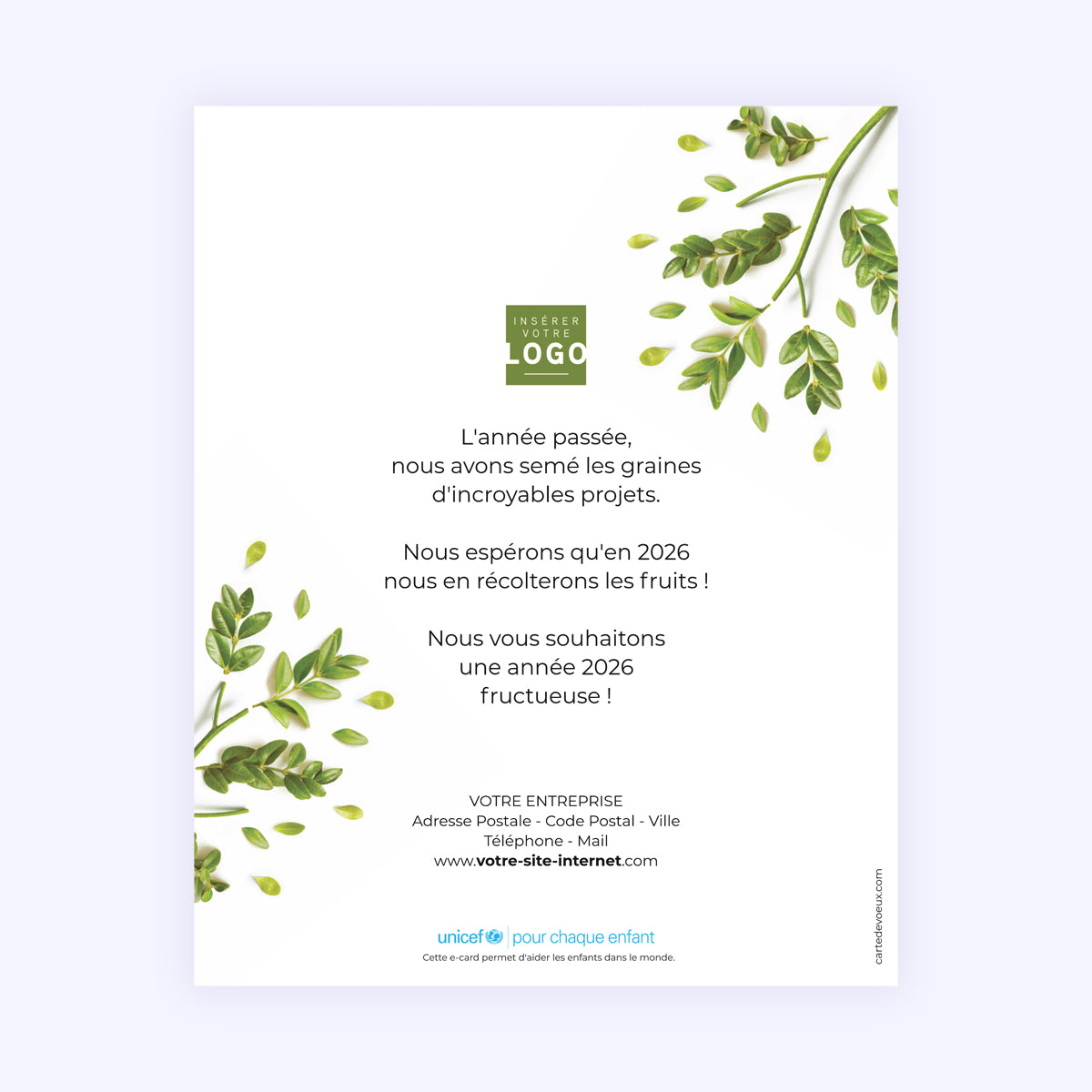 Ensemble pour la nature | Vœux professionnels • Carte virtuelle • eCard Image photo N° 1