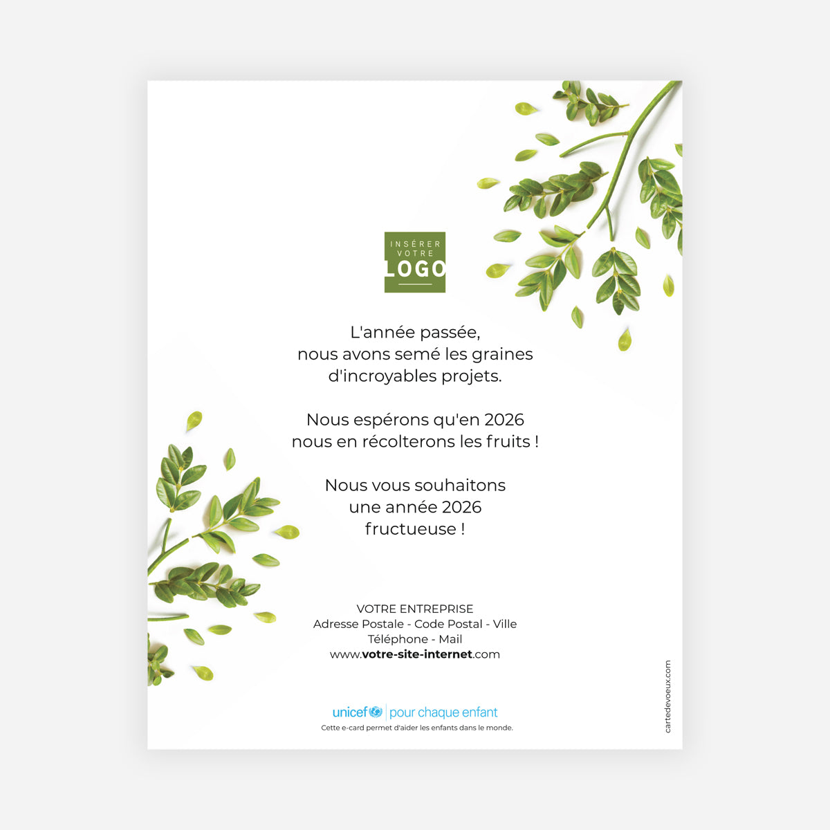 Ensemble pour la nature | Vœux professionnels • Carte virtuelle • eCard Image photo N° 1