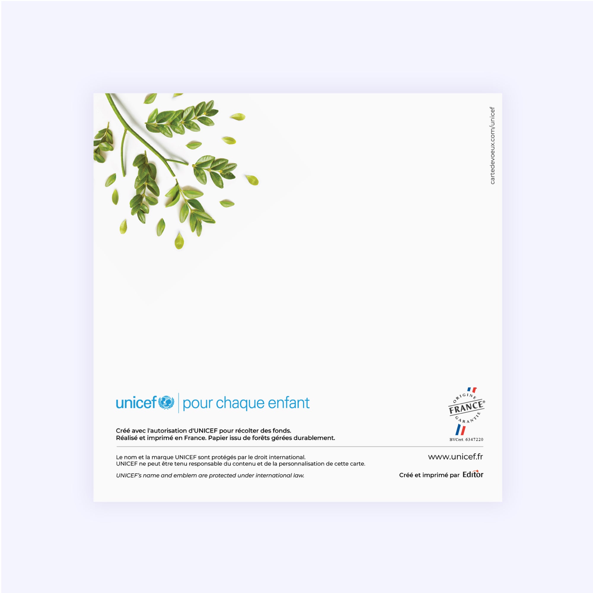 Ensemble pour la nature | Vœux professionnels • Carte de voeux • Carré double photo N° 3