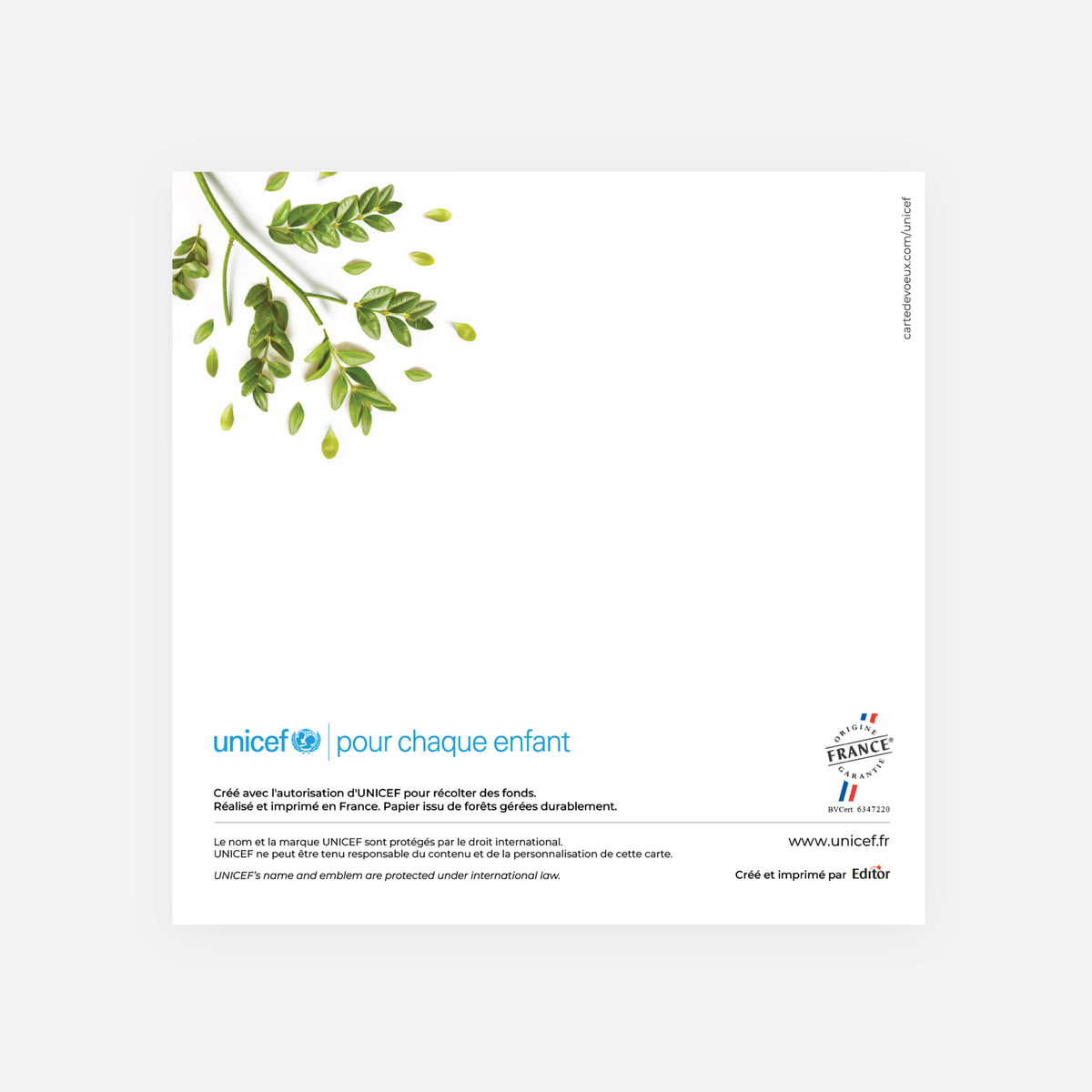 Ensemble pour la nature | Vœux professionnels • Carte de voeux • Carré double photo N° 3