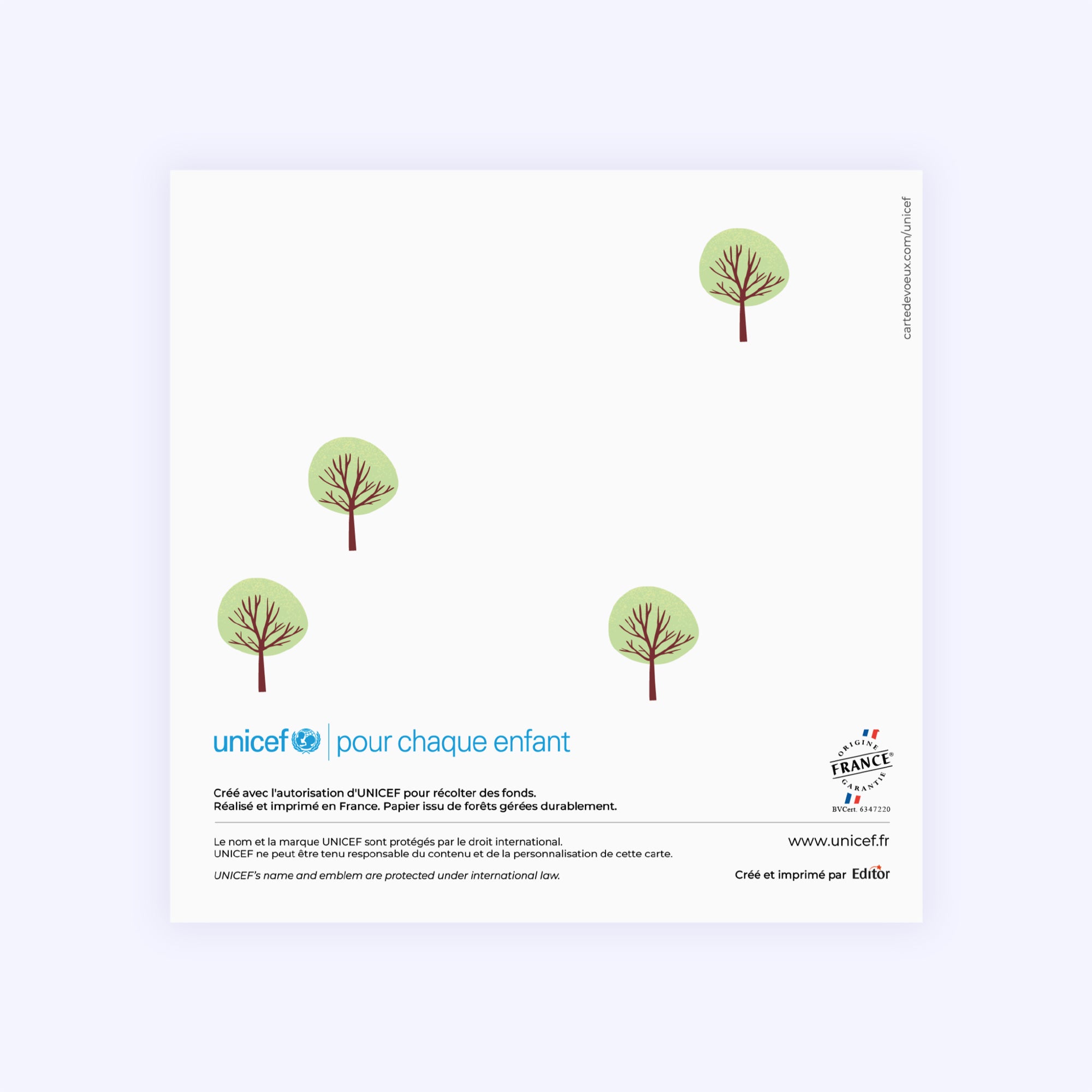 Ensemble pour la planète | Vœux professionnels • Carte de voeux • Carré double photo N° 3