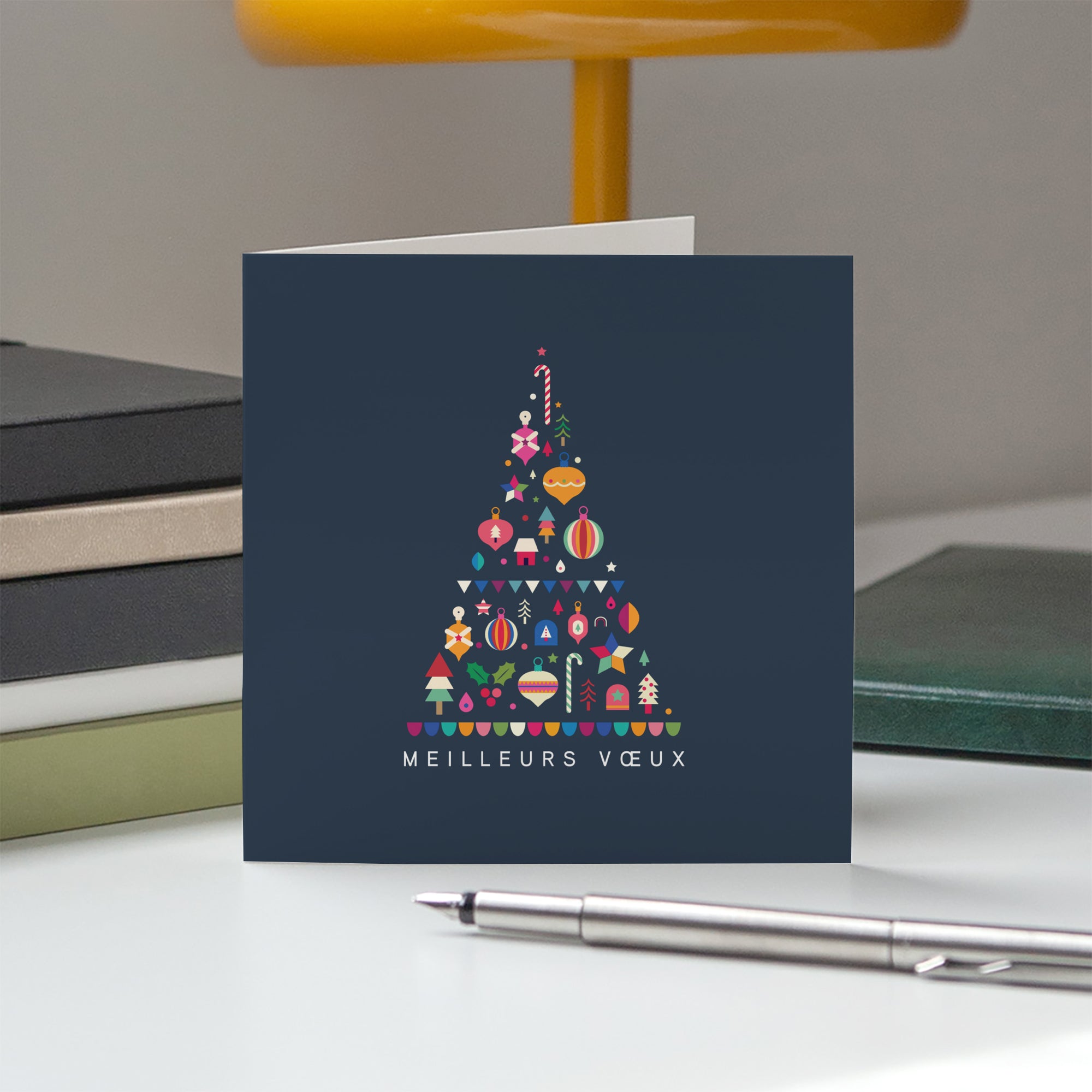 Vœux symboliques | Vœux professionnels • Carte de voeux • Carré double photo N° 5