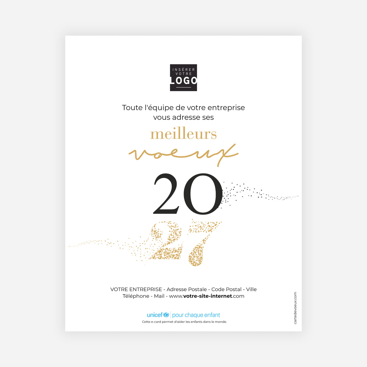 Une année étincelante | Vœux professionnels • Carte virtuelle • eCard Image photo N° 1