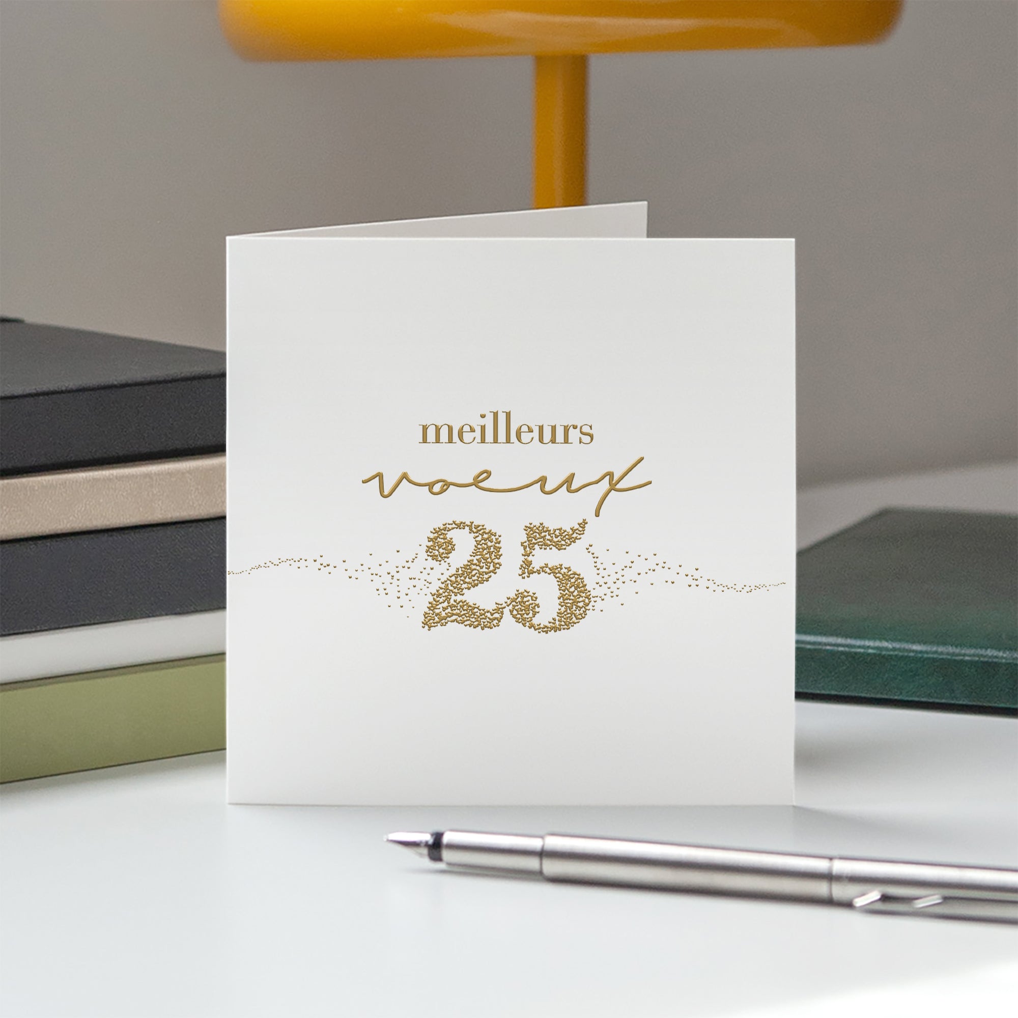 Une année étincelante | Vœux professionnels • Carte de voeux dorure photo N° 5