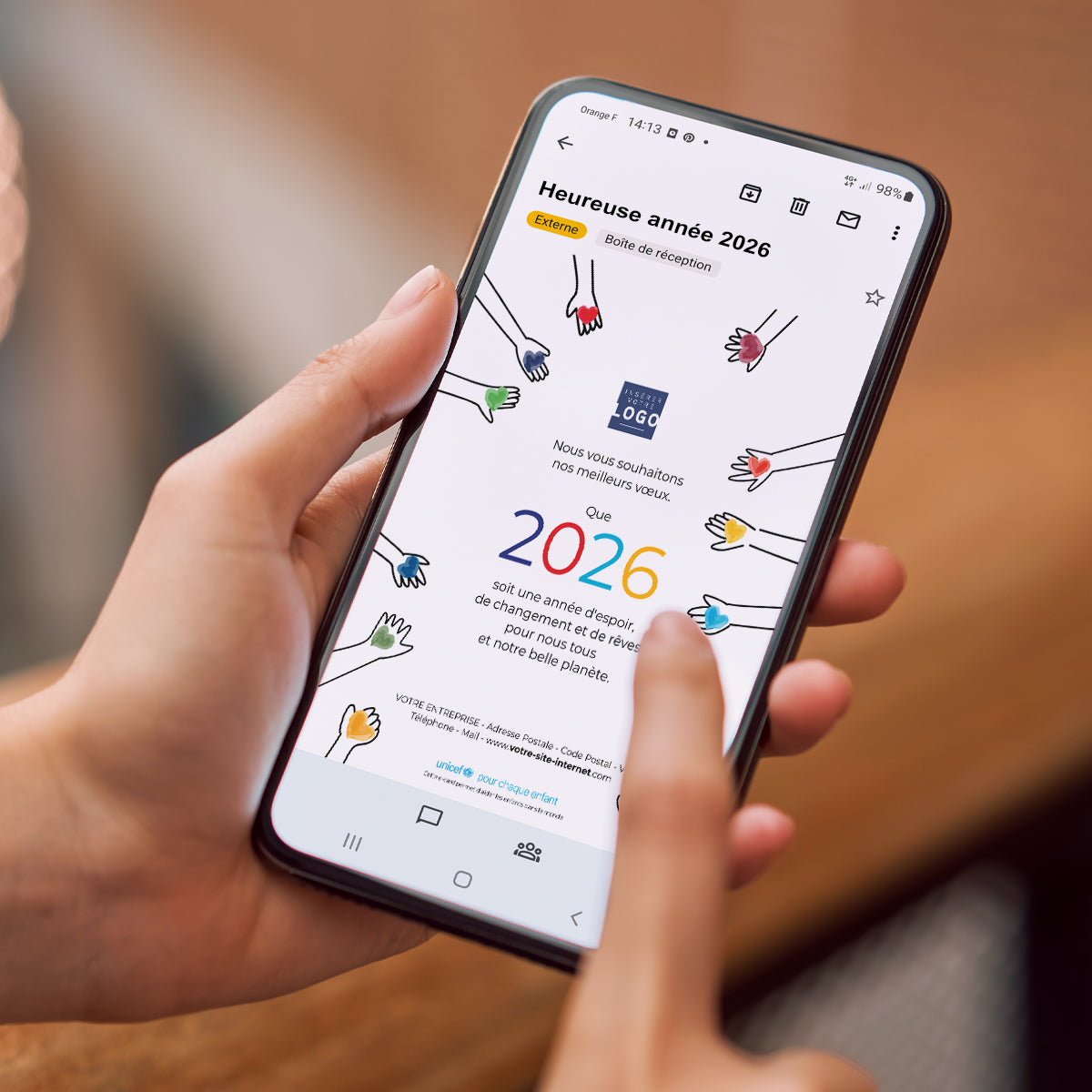 Solidarité | Vœux professionnels • Carte virtuelle • eCard Image photo N° 2