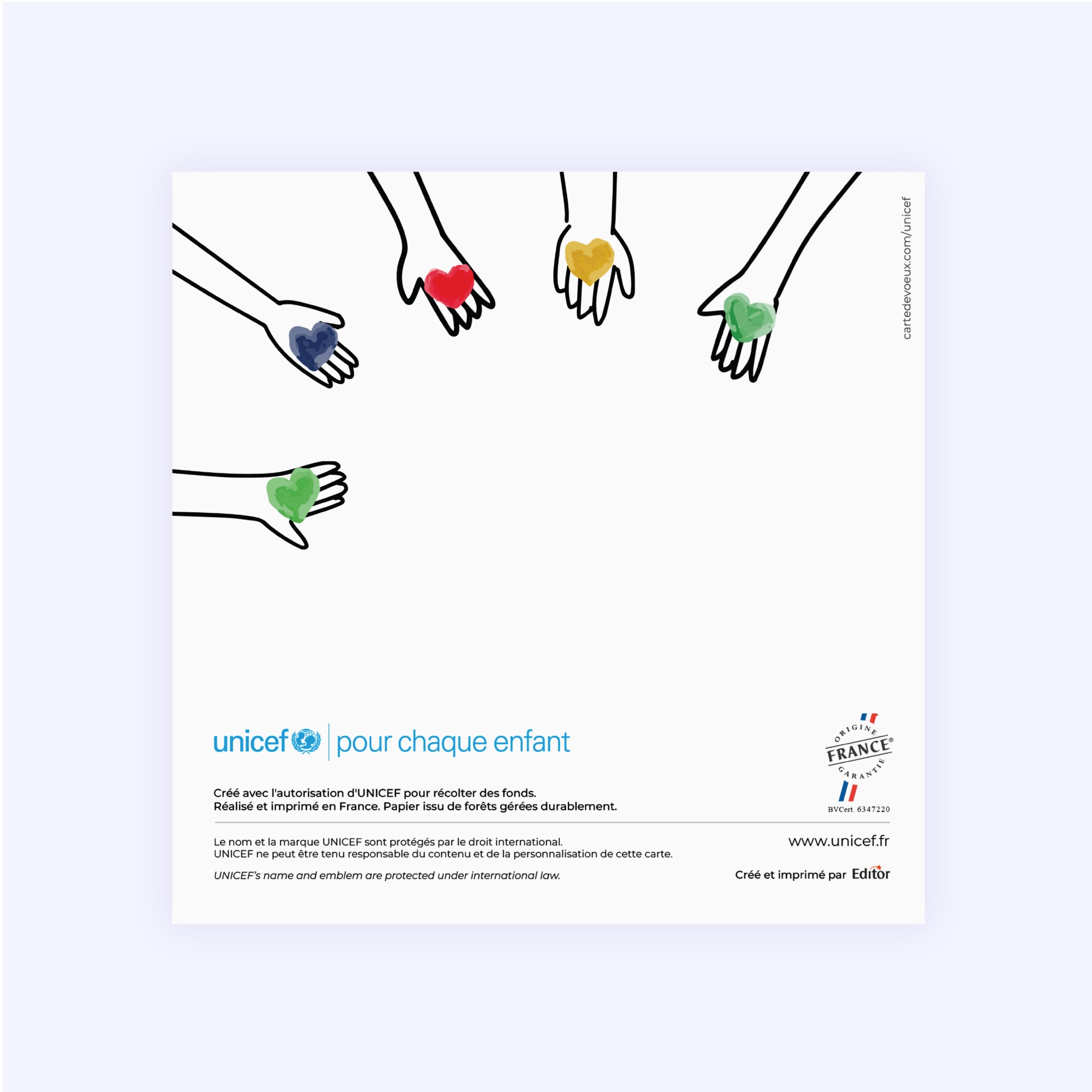 Solidarité | Vœux professionnels • Carte de voeux • Carré double photo N° 3