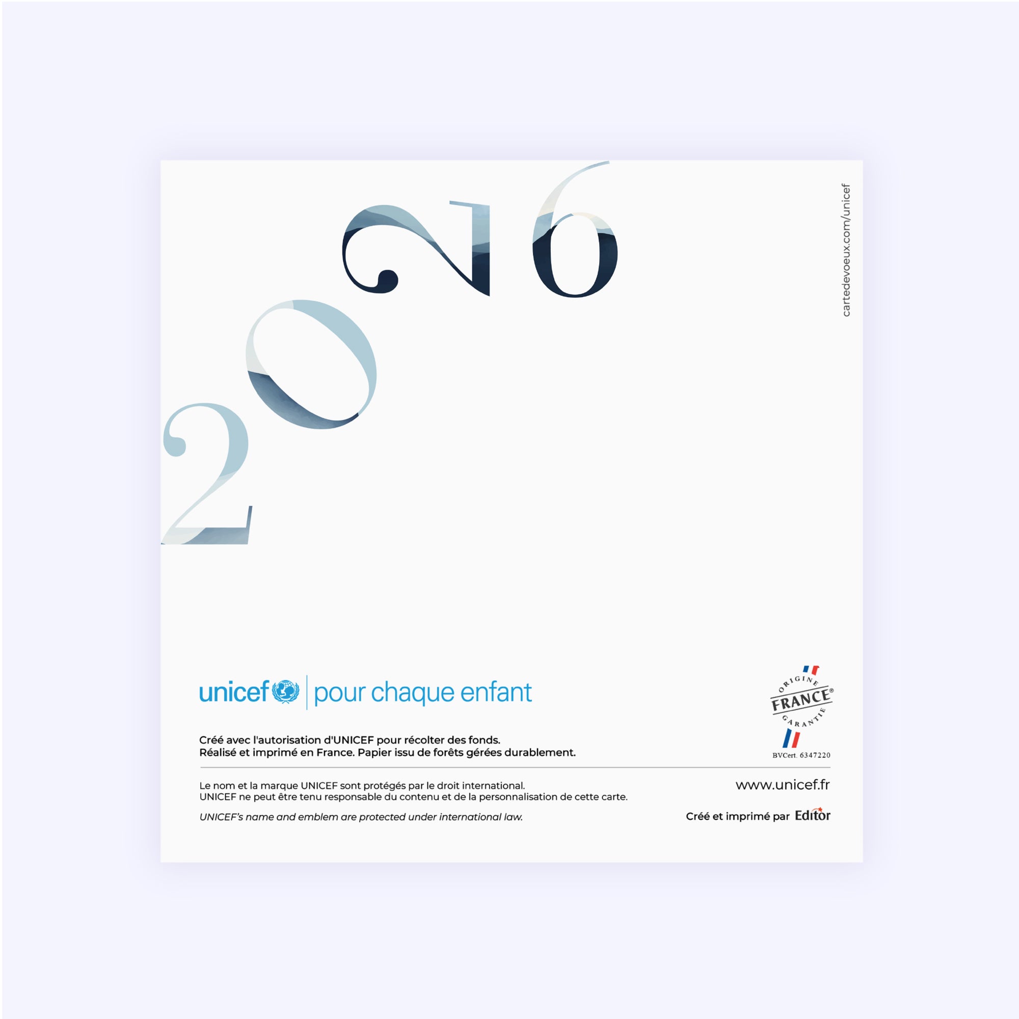 Horizons | Vœux professionnels • Carte de voeux • Carré double photo N° 3