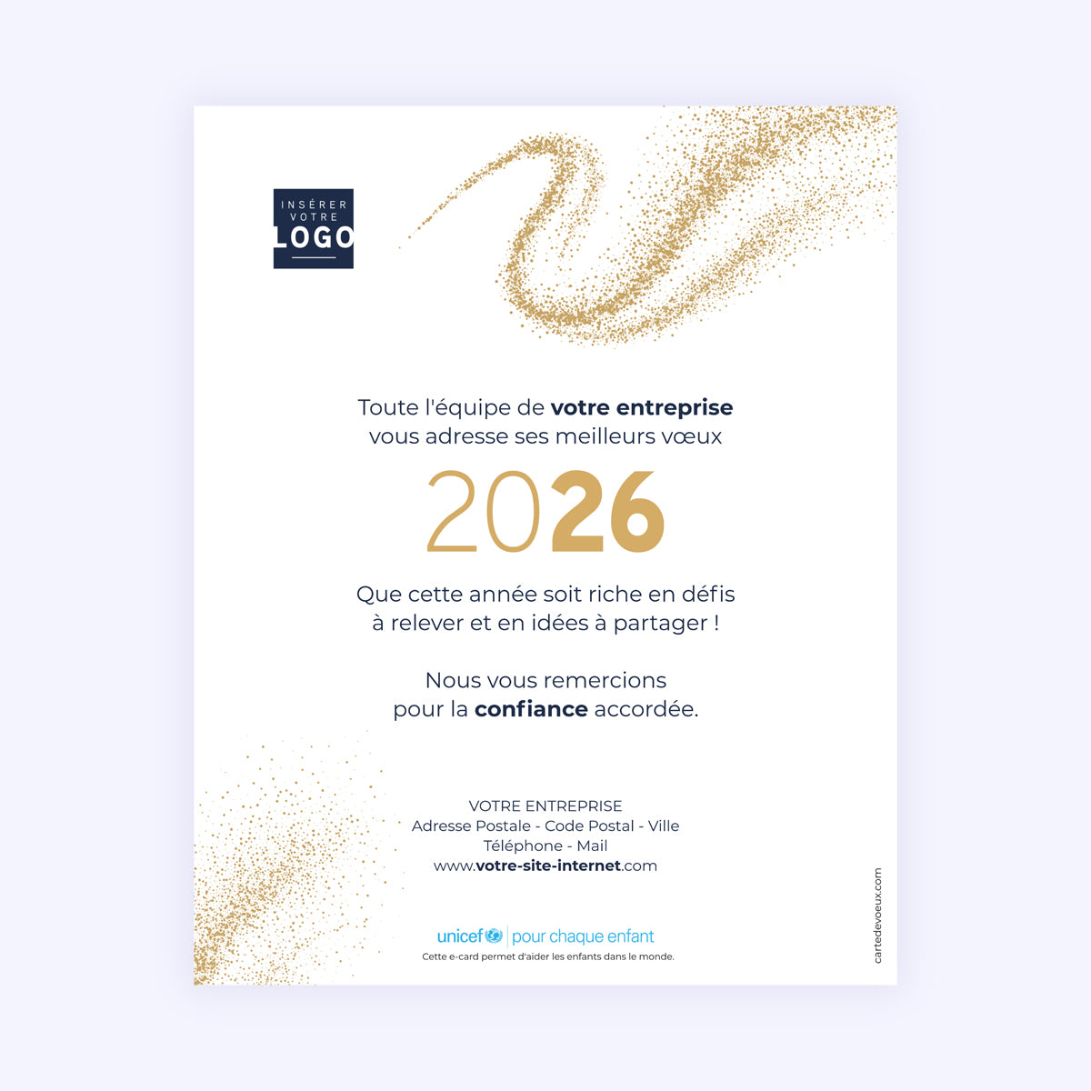 Une année tourbillonnante | Vœux professionnels • Carte virtuelle • eCard Image photo N° 1