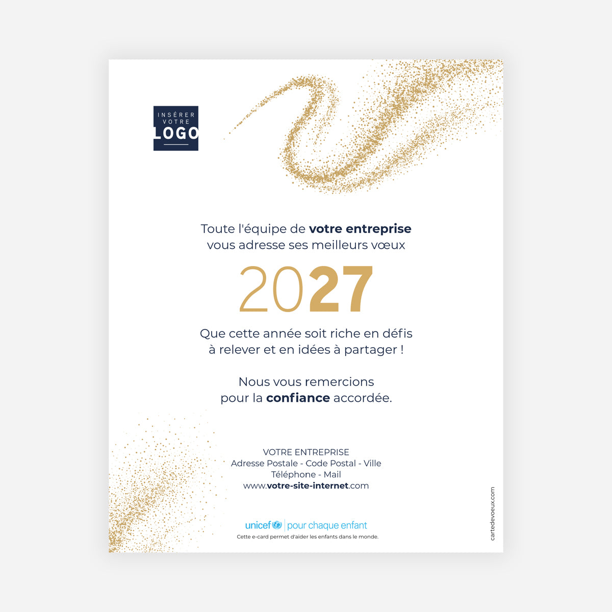 Une année tourbillonnante | Vœux professionnels • Carte virtuelle • eCard Image photo N° 1