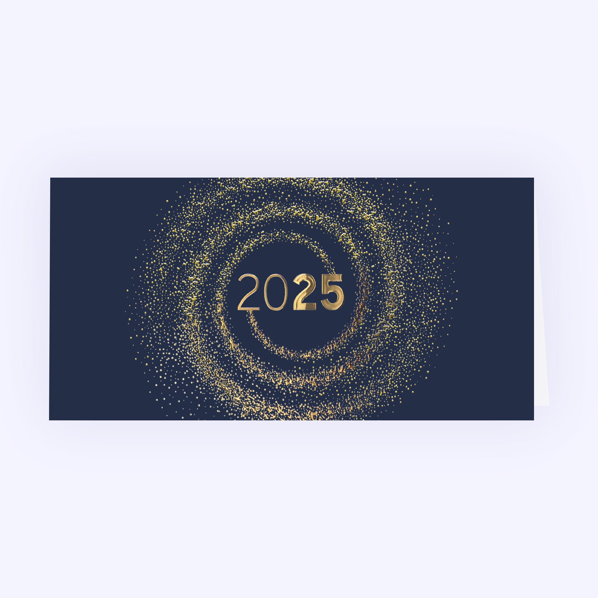 Une année tourbillonnante | Vœux professionnels • Carte de voeux dorure photo N° 1