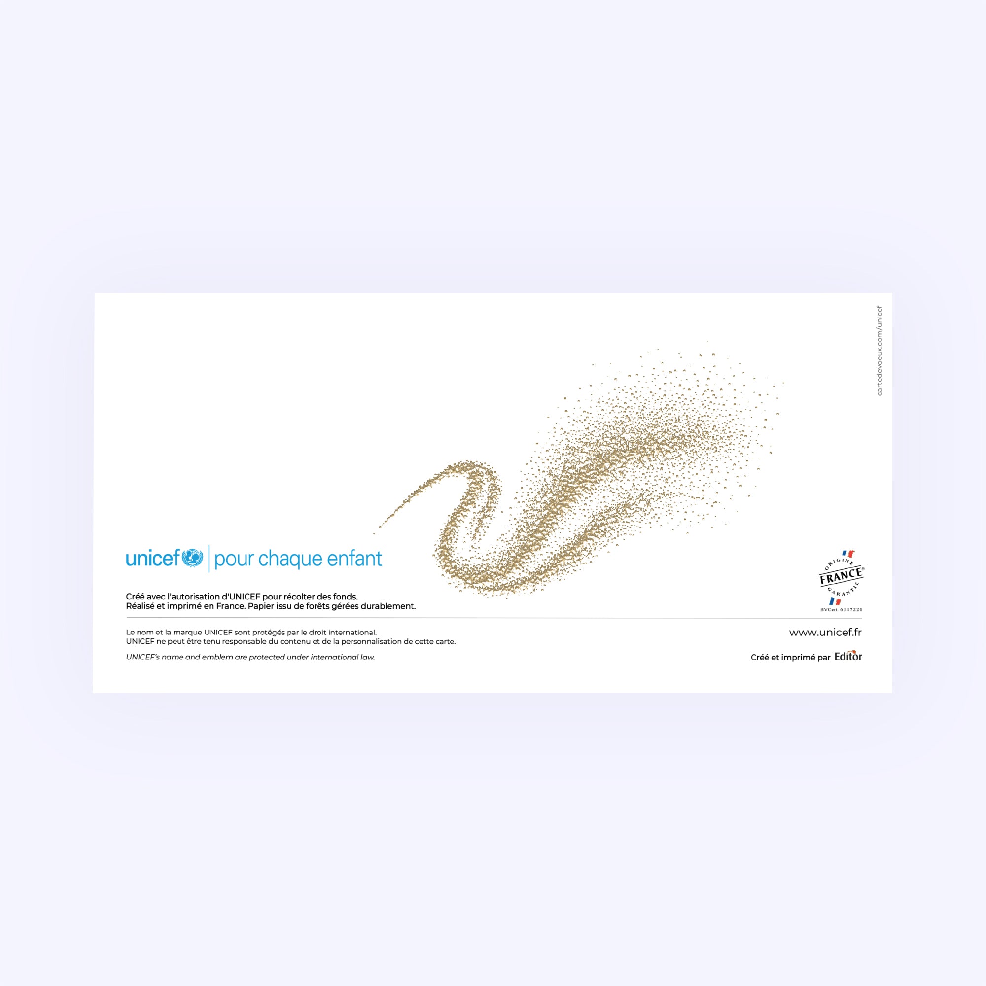 Une année tourbillonnante | Vœux professionnels • Carte de voeux dorure photo N° 3