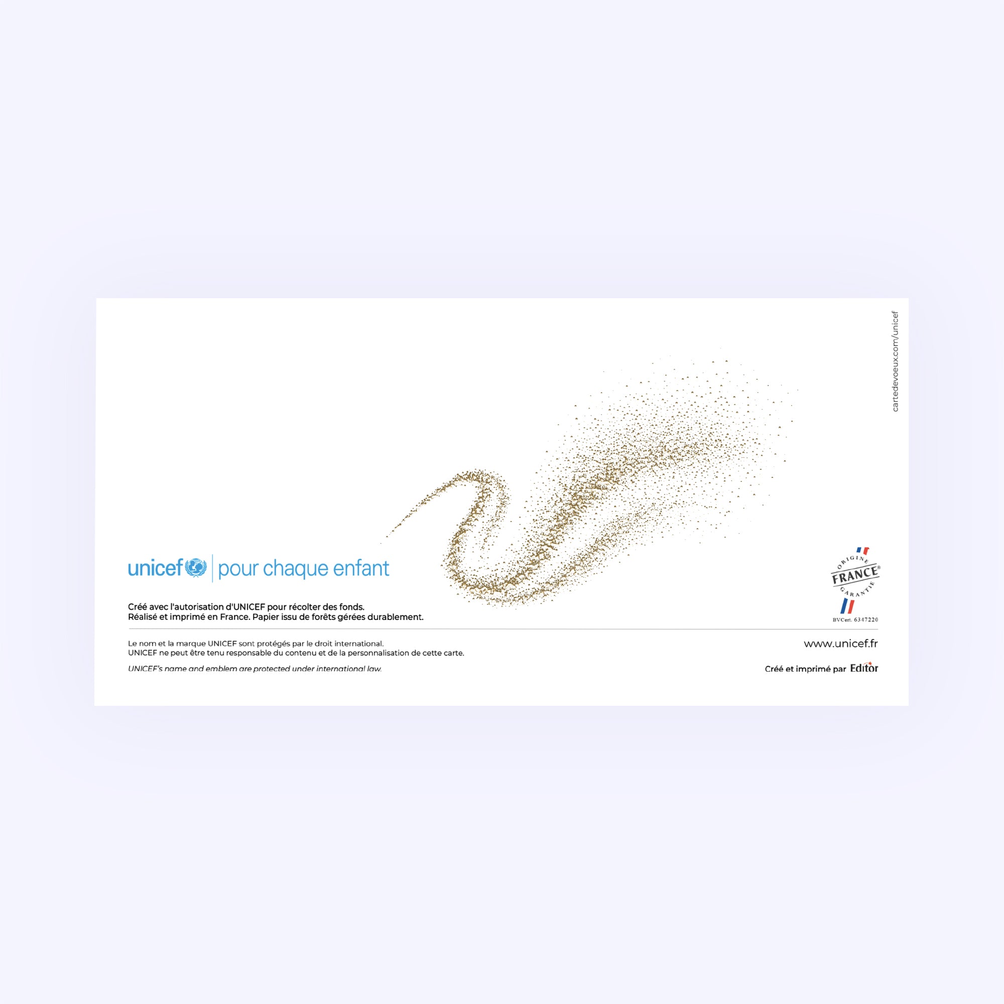 Une année tourbillonnante | Vœux professionnels • Carte de voeux dorure • Rectangle double photo N° 3