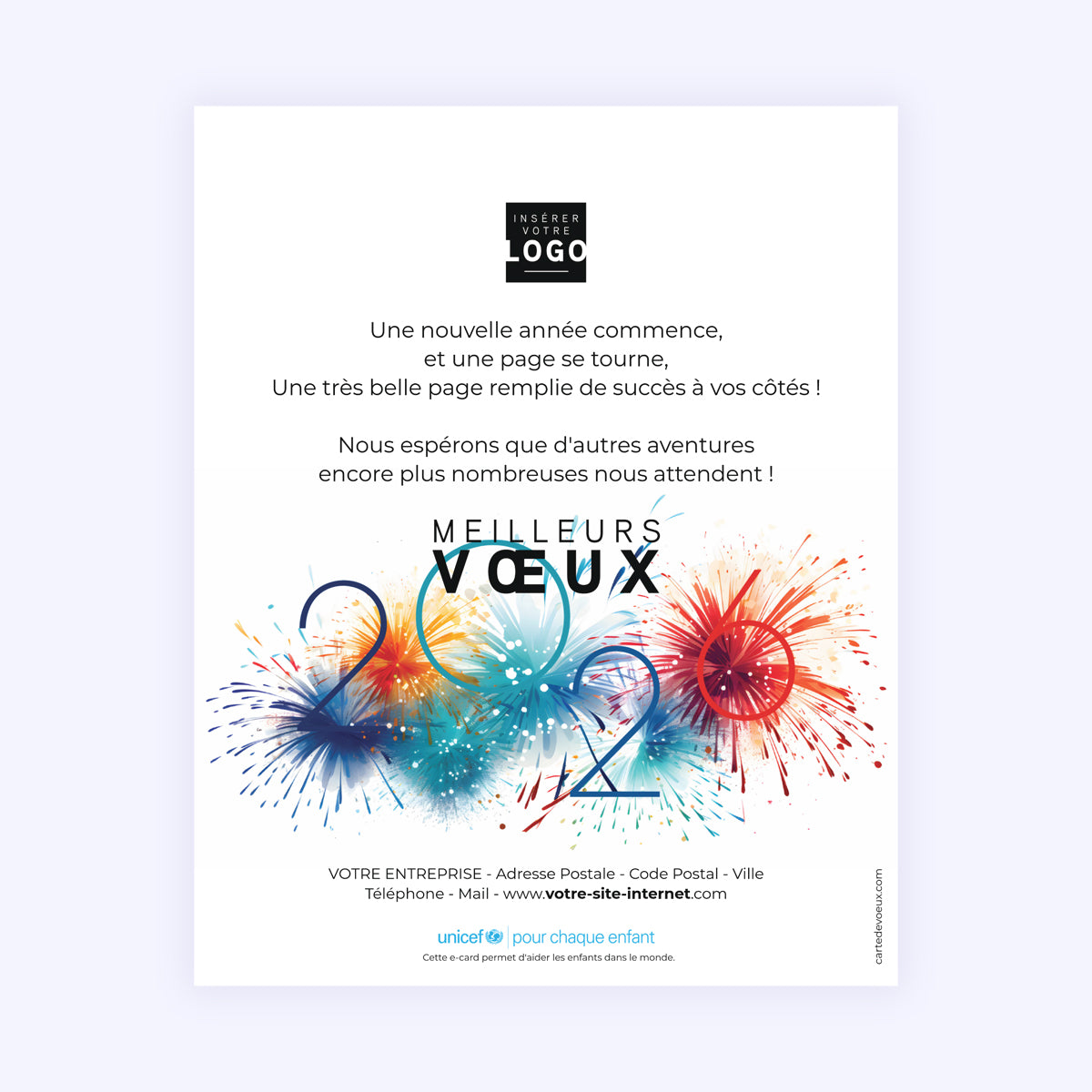 Artifice coloré | Vœux professionnels • Carte virtuelle • eCard Image photo N° 1