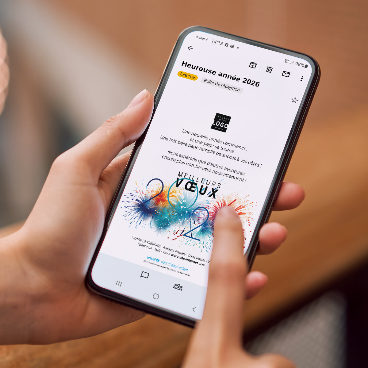 Artifice coloré | Vœux professionnels • Carte virtuelle • eCard Image photo N° 2