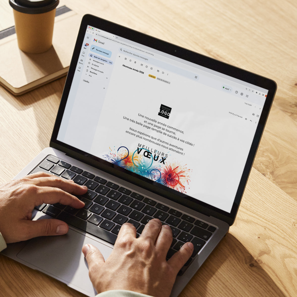 Artifice coloré | Vœux professionnels • Carte virtuelle • eCard Image photo N° 3