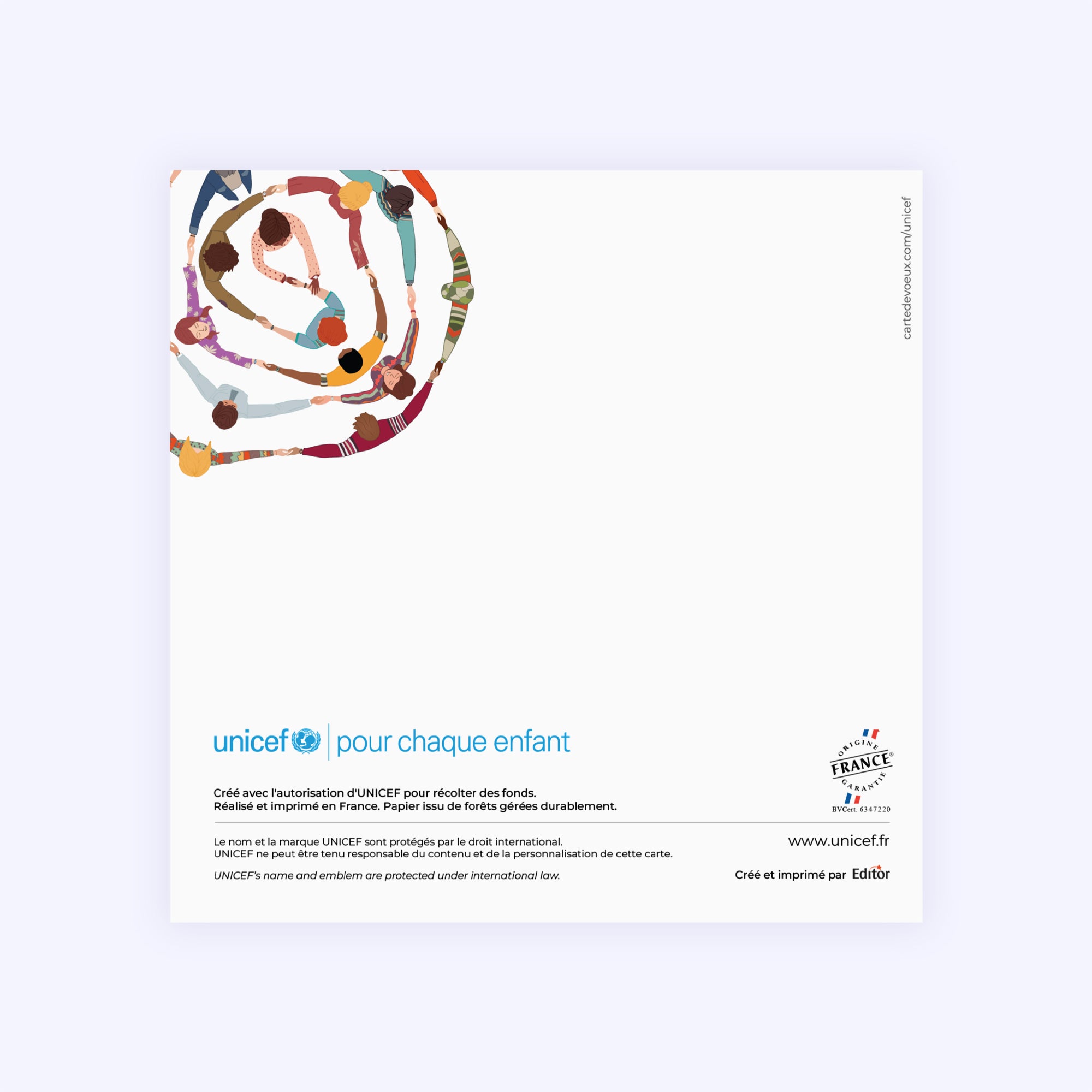 La ronde | Vœux professionnels • Carte de voeux • Carré double photo N° 3