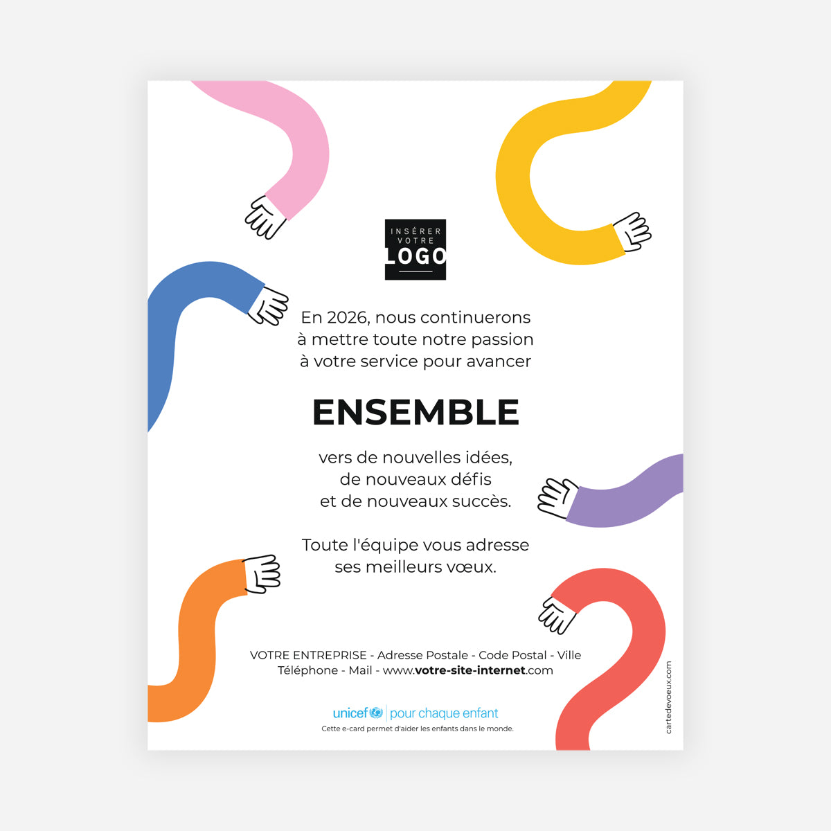 En couleurs | Vœux professionnels • Carte virtuelle • eCard Image photo N° 1