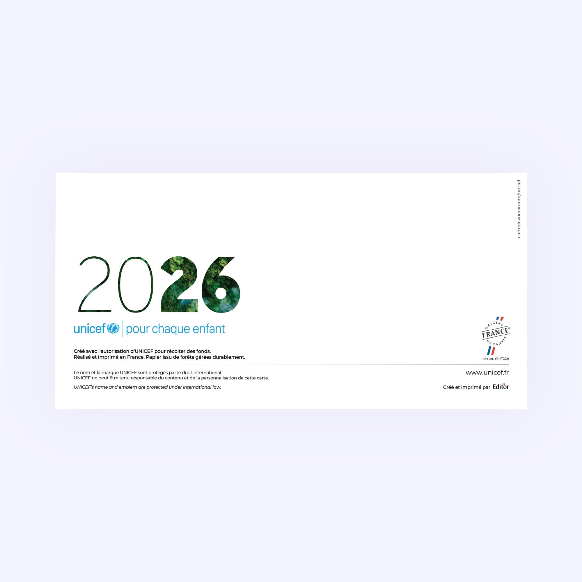 Planète verte | Vœux professionnels • Carte de voeux • Rectangle double photo N° 3