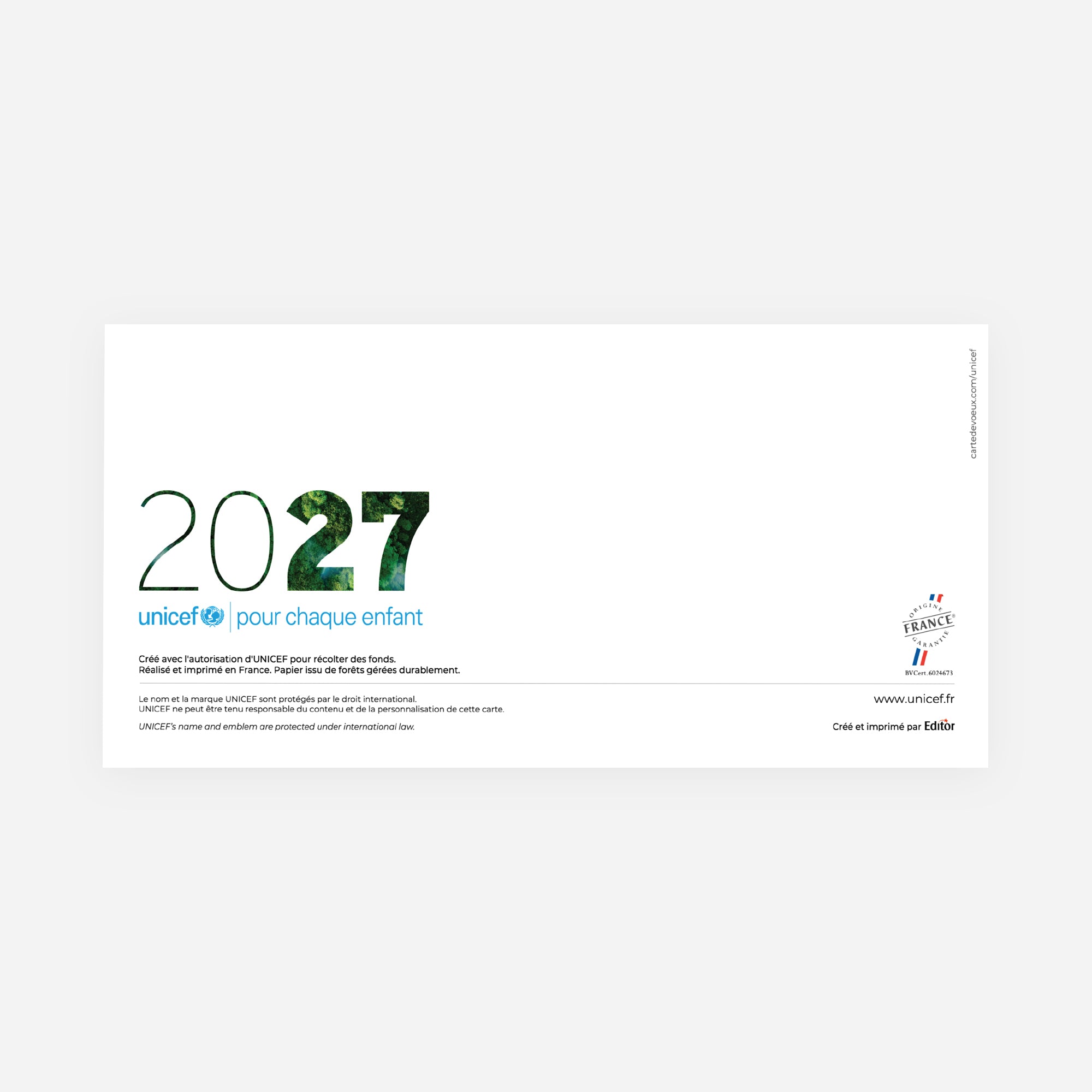 Planète verte | Vœux professionnels • Carte de voeux • Rectangle double photo N° 3